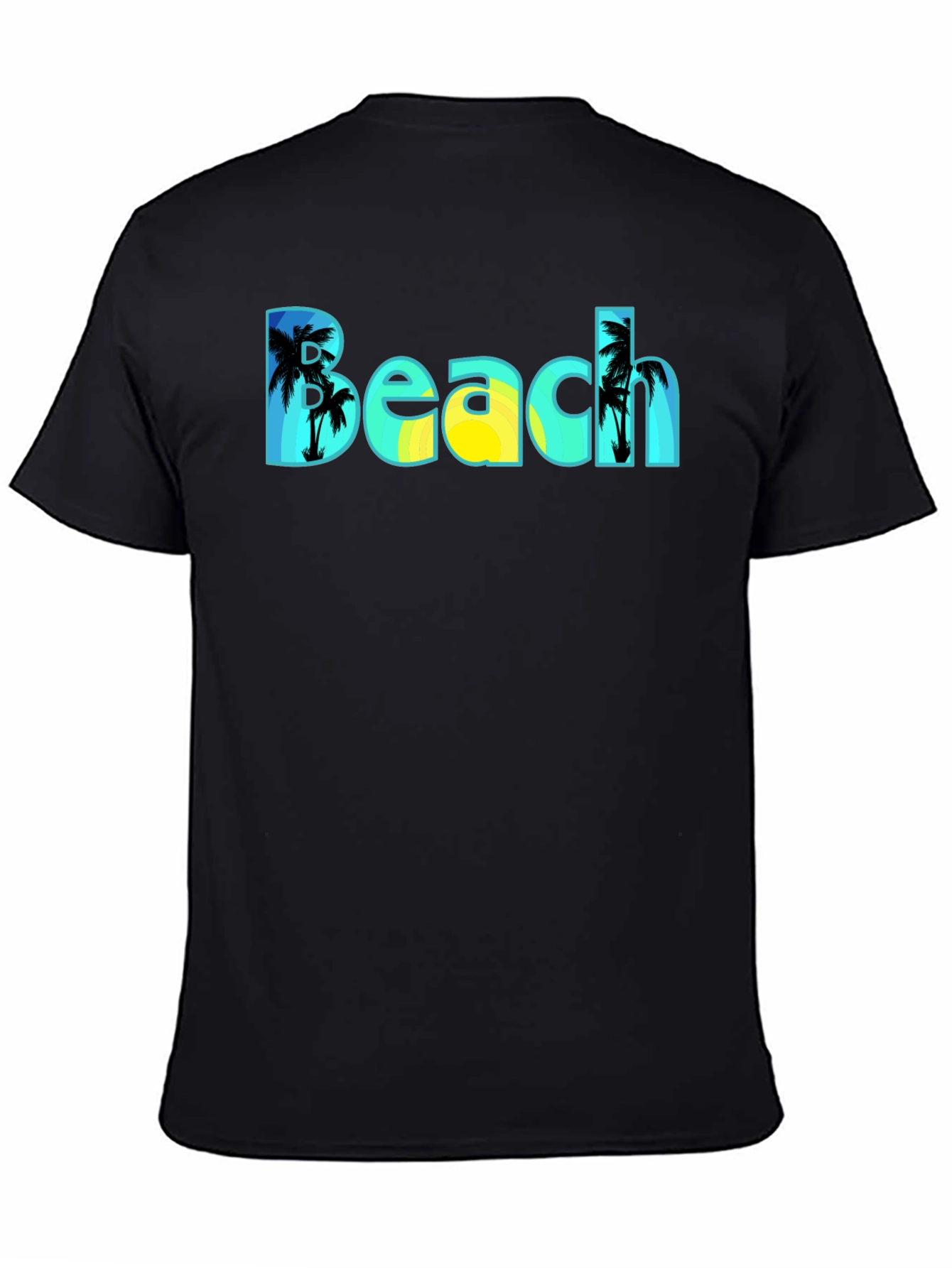 Beach T-Shirt - Tropical Palm Tree Design