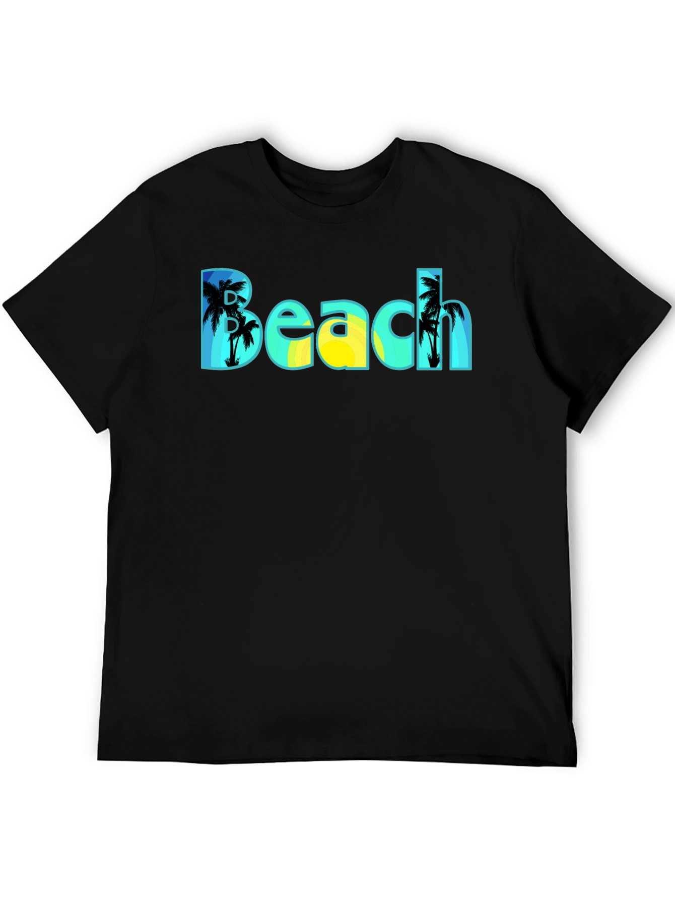 Beach T-Shirt - Tropical Palm Tree Design