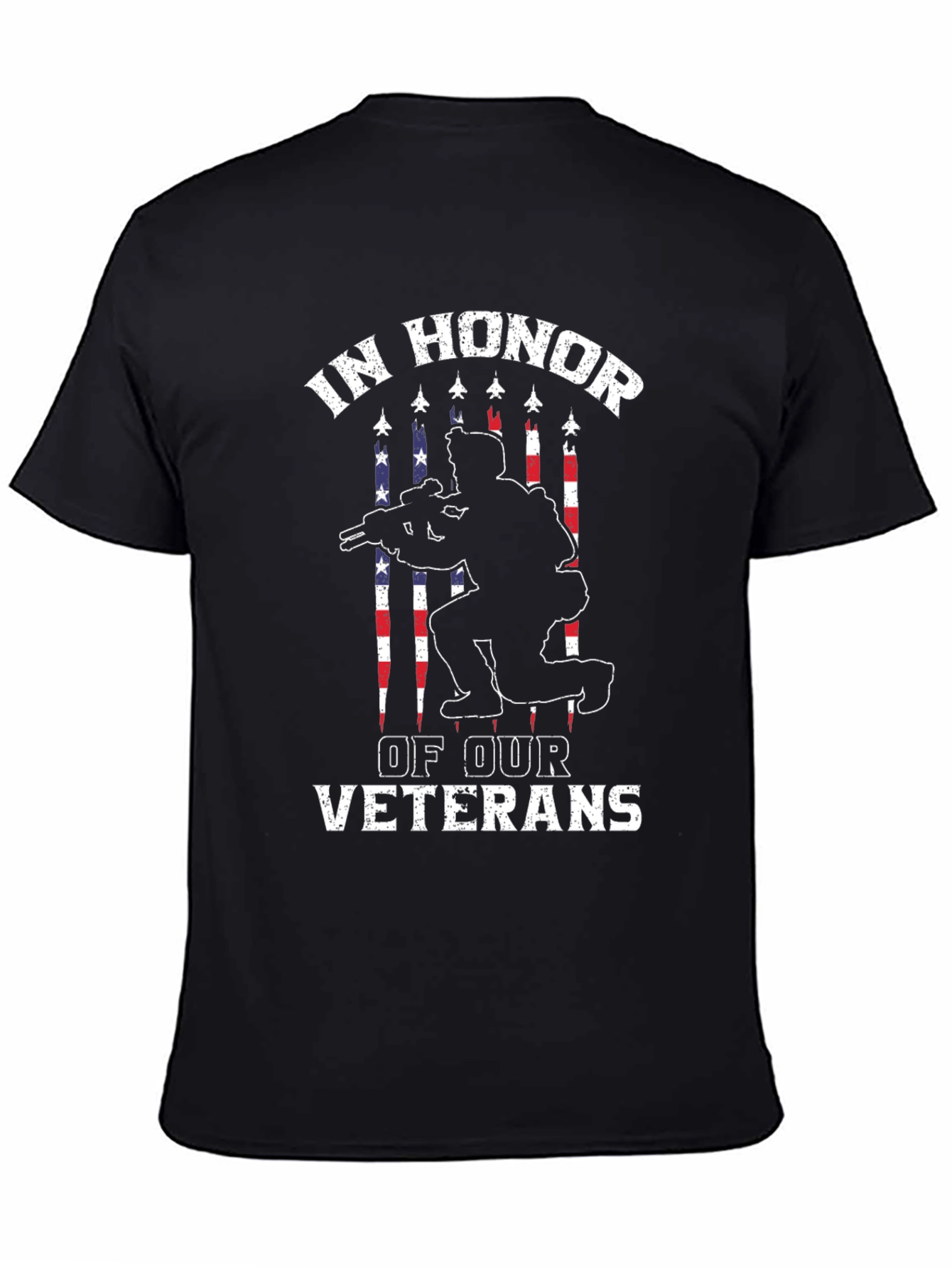 In Honor of Our Veterans Black T-Shirt