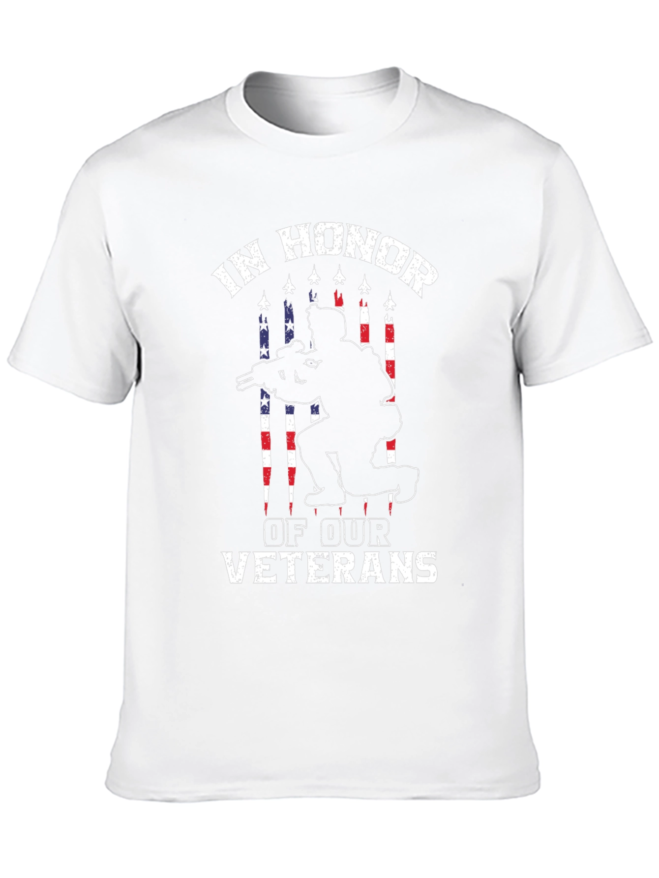 In Honor of Our Veterans Black T-Shirt