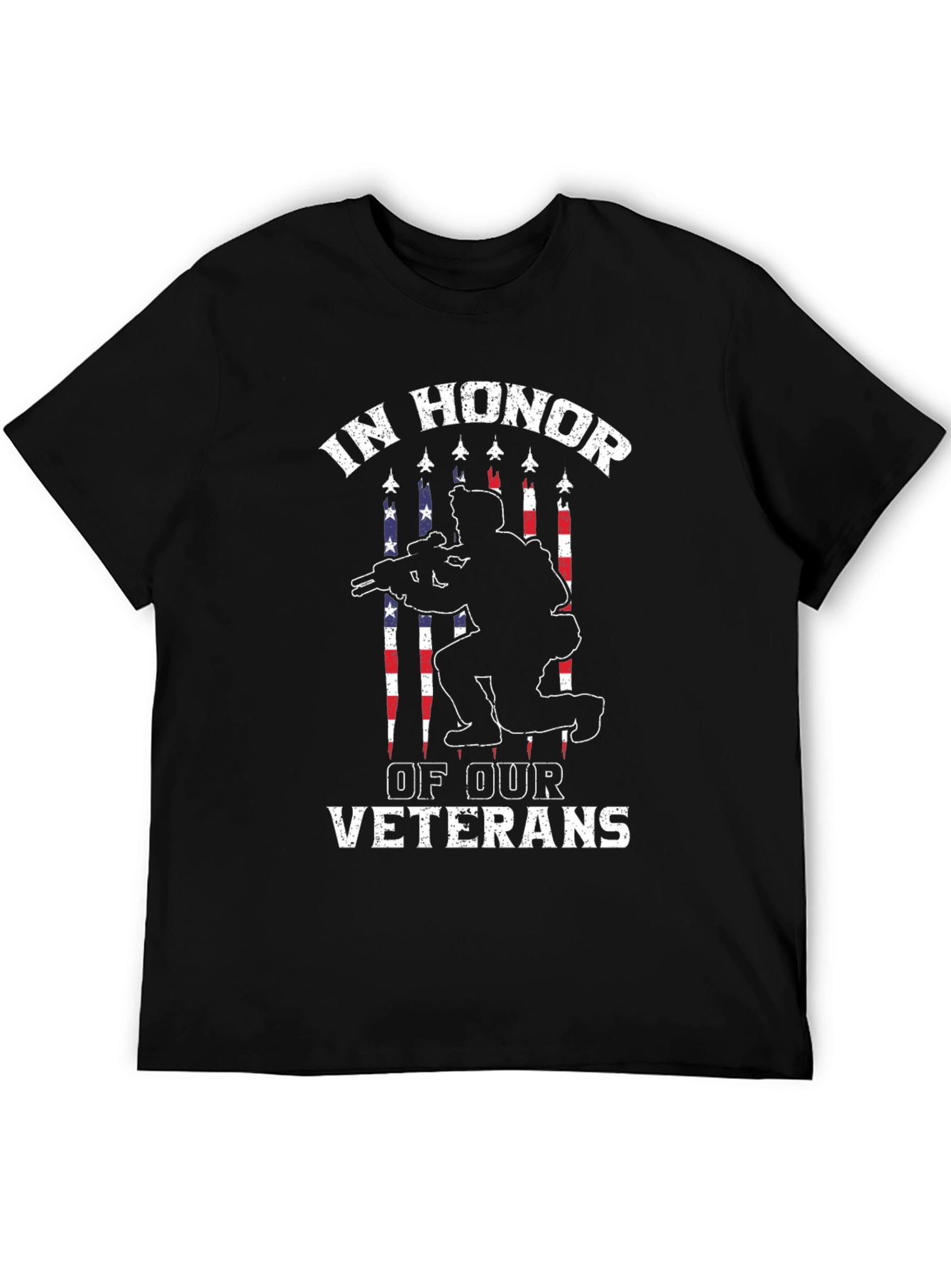 In Honor of Our Veterans Black T-Shirt