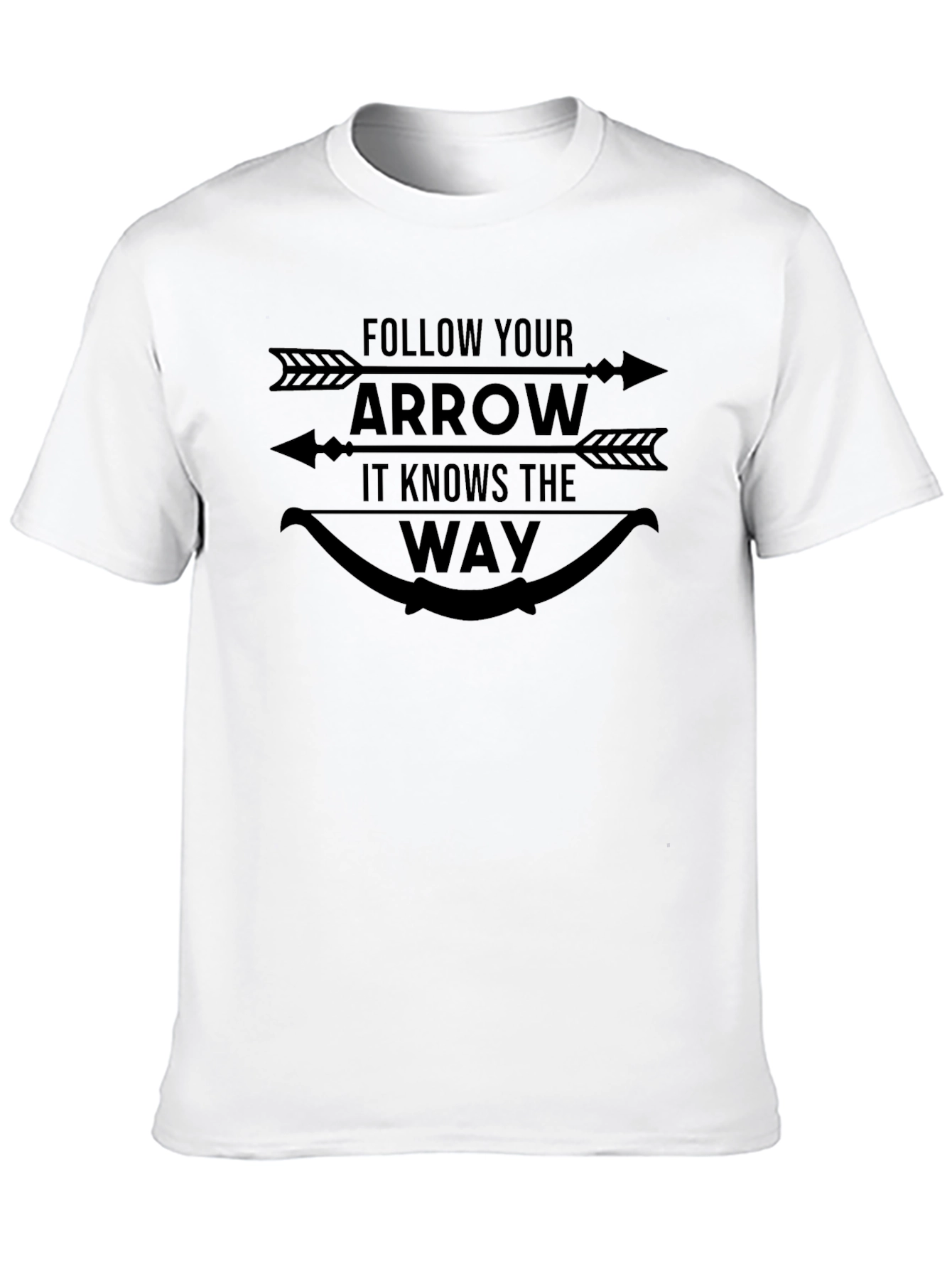Follow Your Arrow Black Graphic Tee