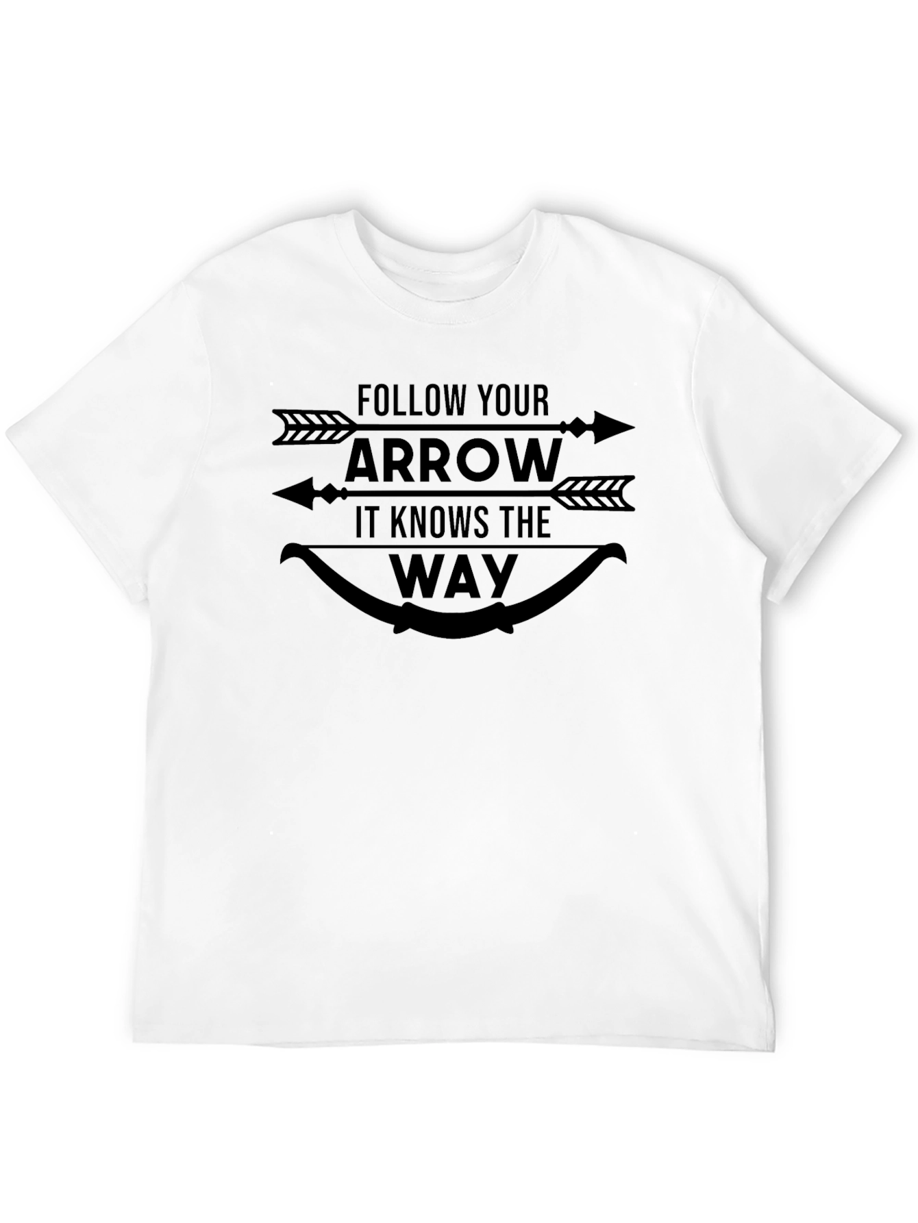 Follow Your Arrow Black Graphic Tee