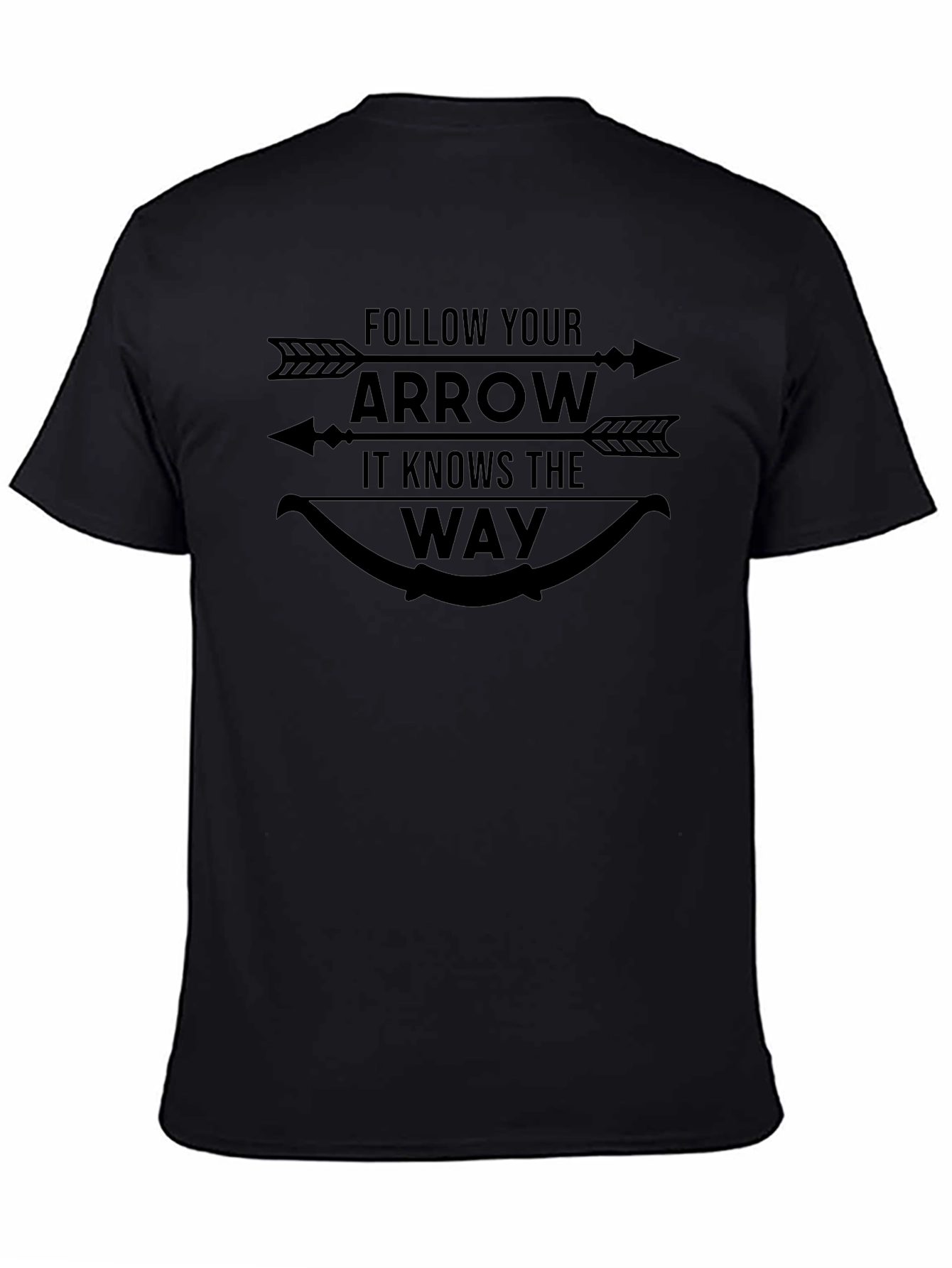 Follow Your Arrow Black Graphic Tee