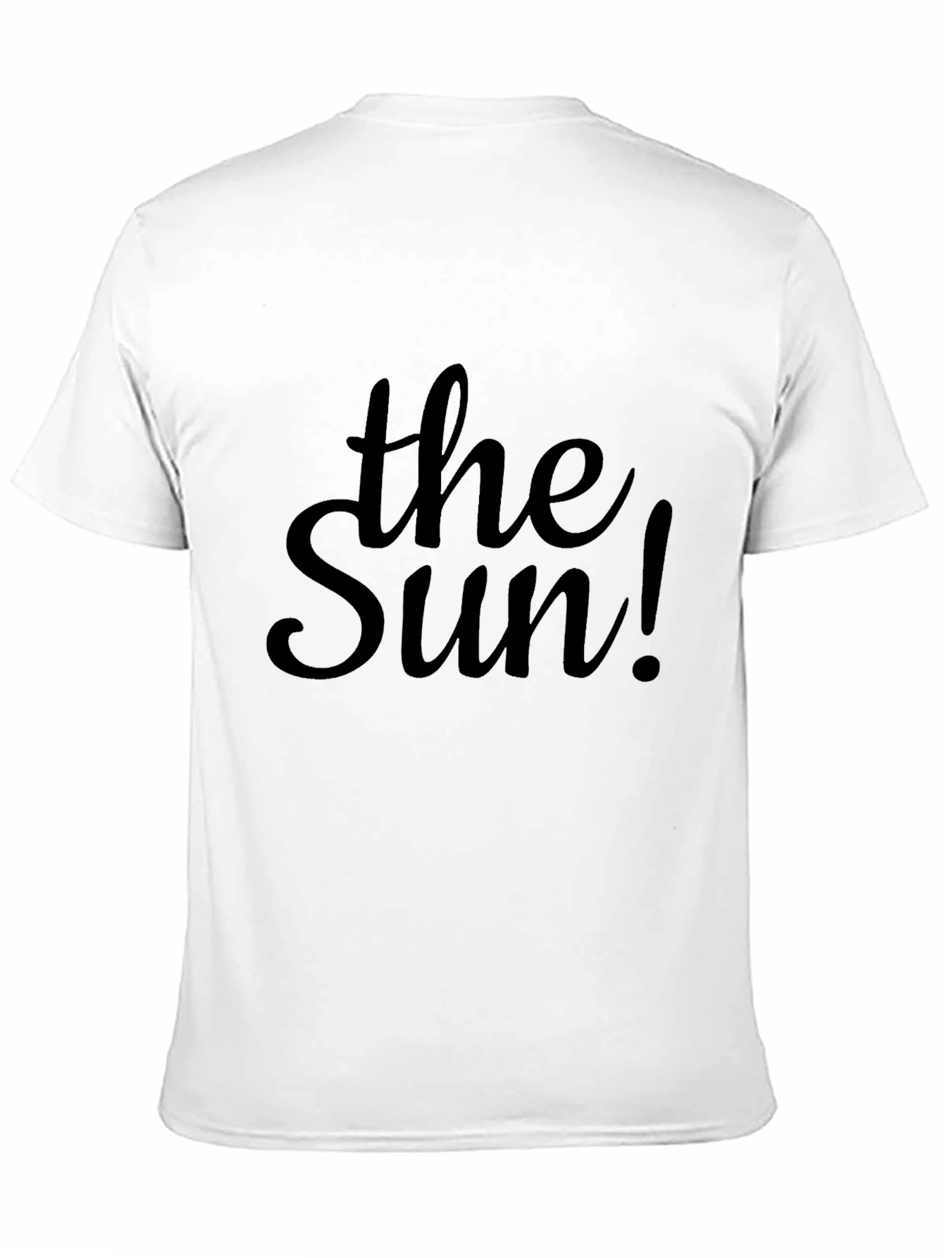 The Sun! Black Graphic T-Shirt - Modern Style
