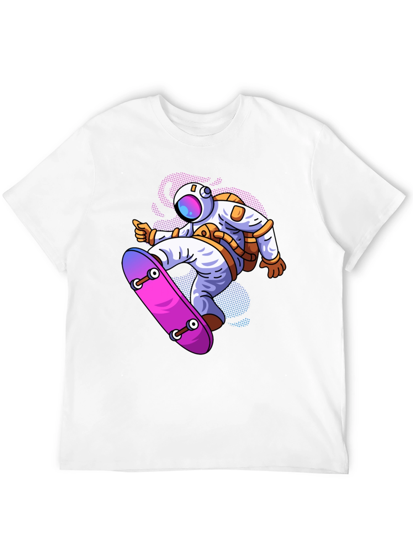 Astronaut Skateboard Graphic T-Shirt