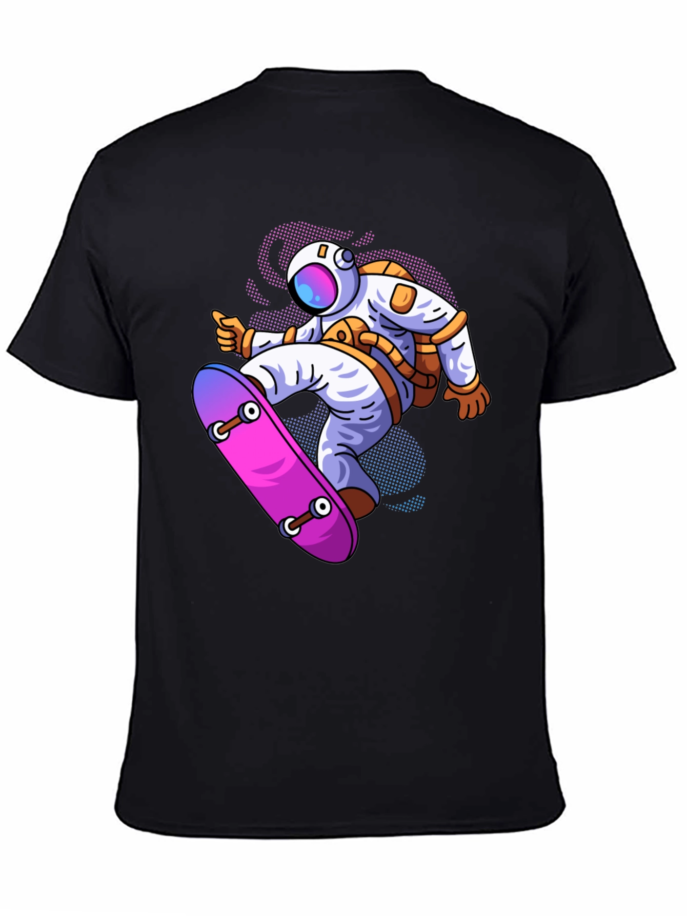 Astronaut Skateboard Graphic T-Shirt