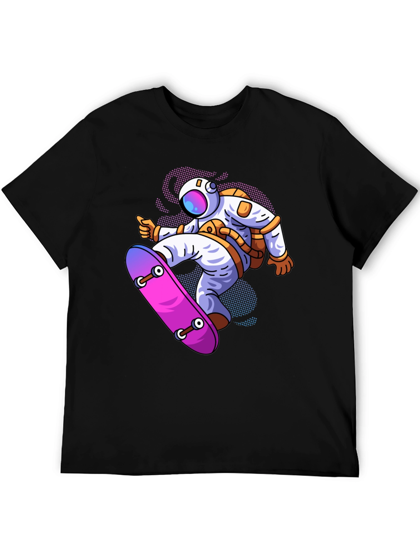 Astronaut Skateboard Graphic T-Shirt