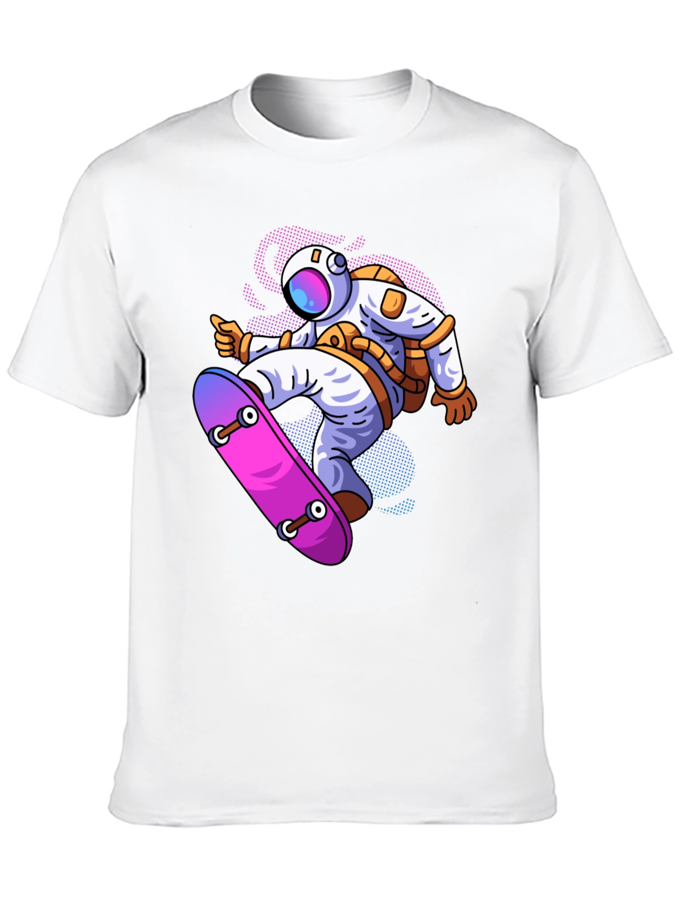 Astronaut Skateboard Graphic T-Shirt