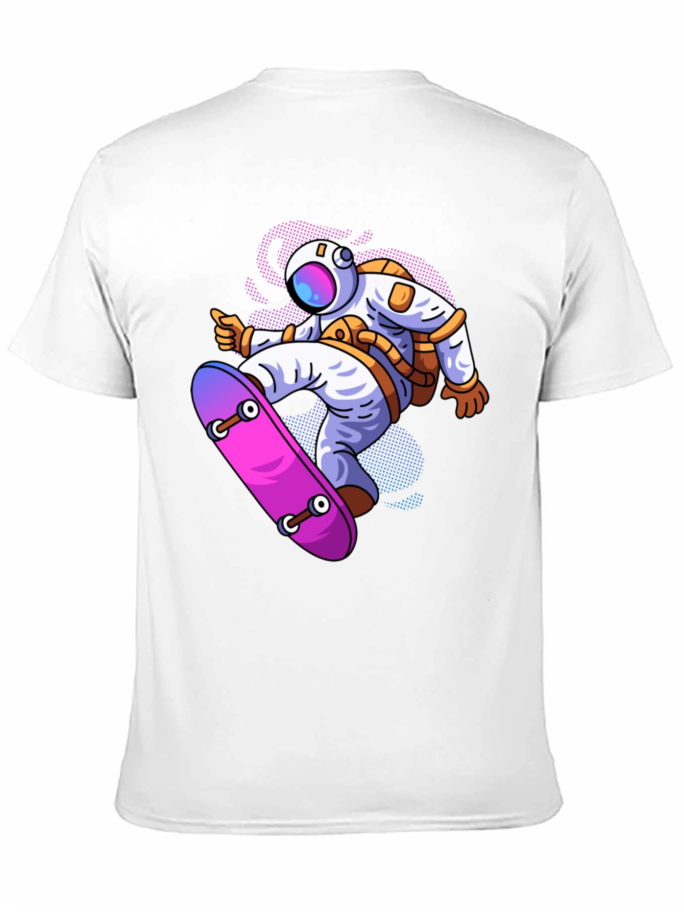 Astronaut Skateboard Graphic T-Shirt