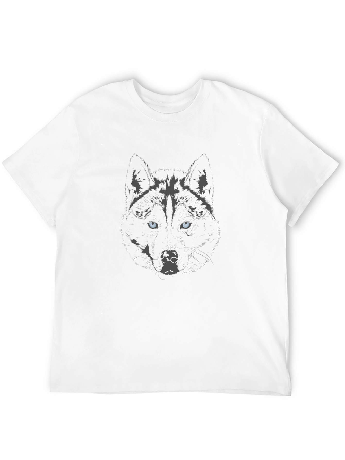Wolf Graphic Black T-Shirt - Mens