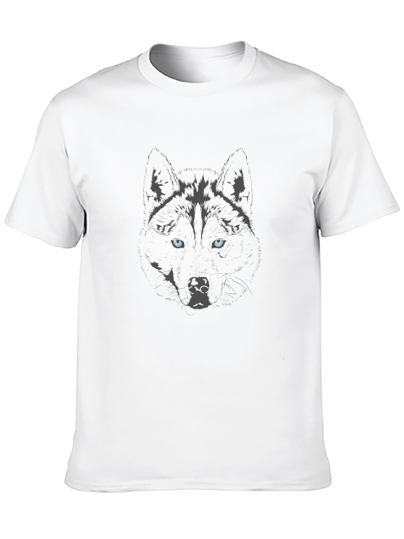 Wolf Graphic Black T-Shirt - Mens