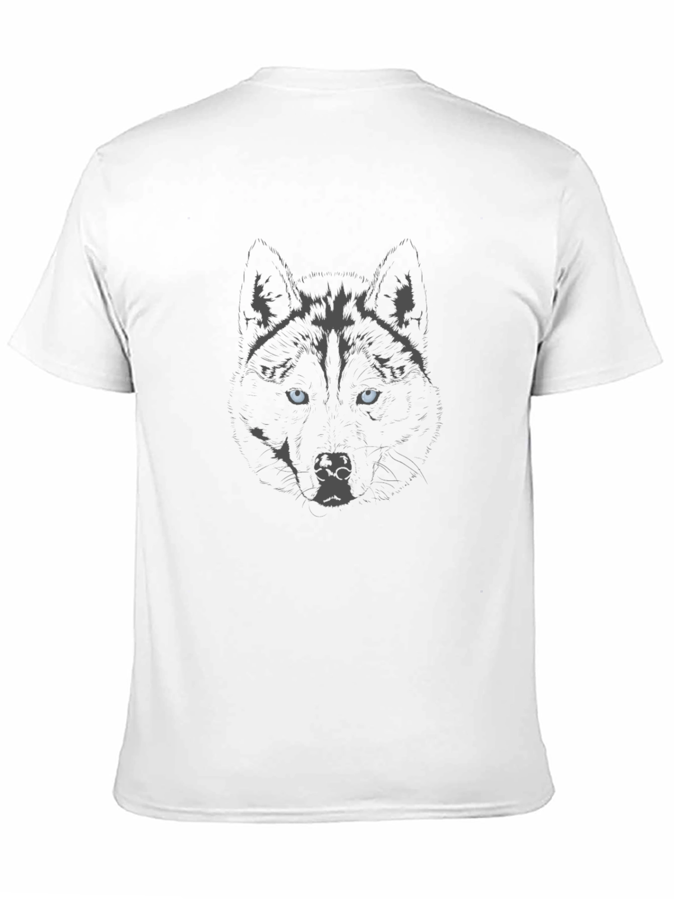 Wolf Graphic Black T-Shirt - Mens