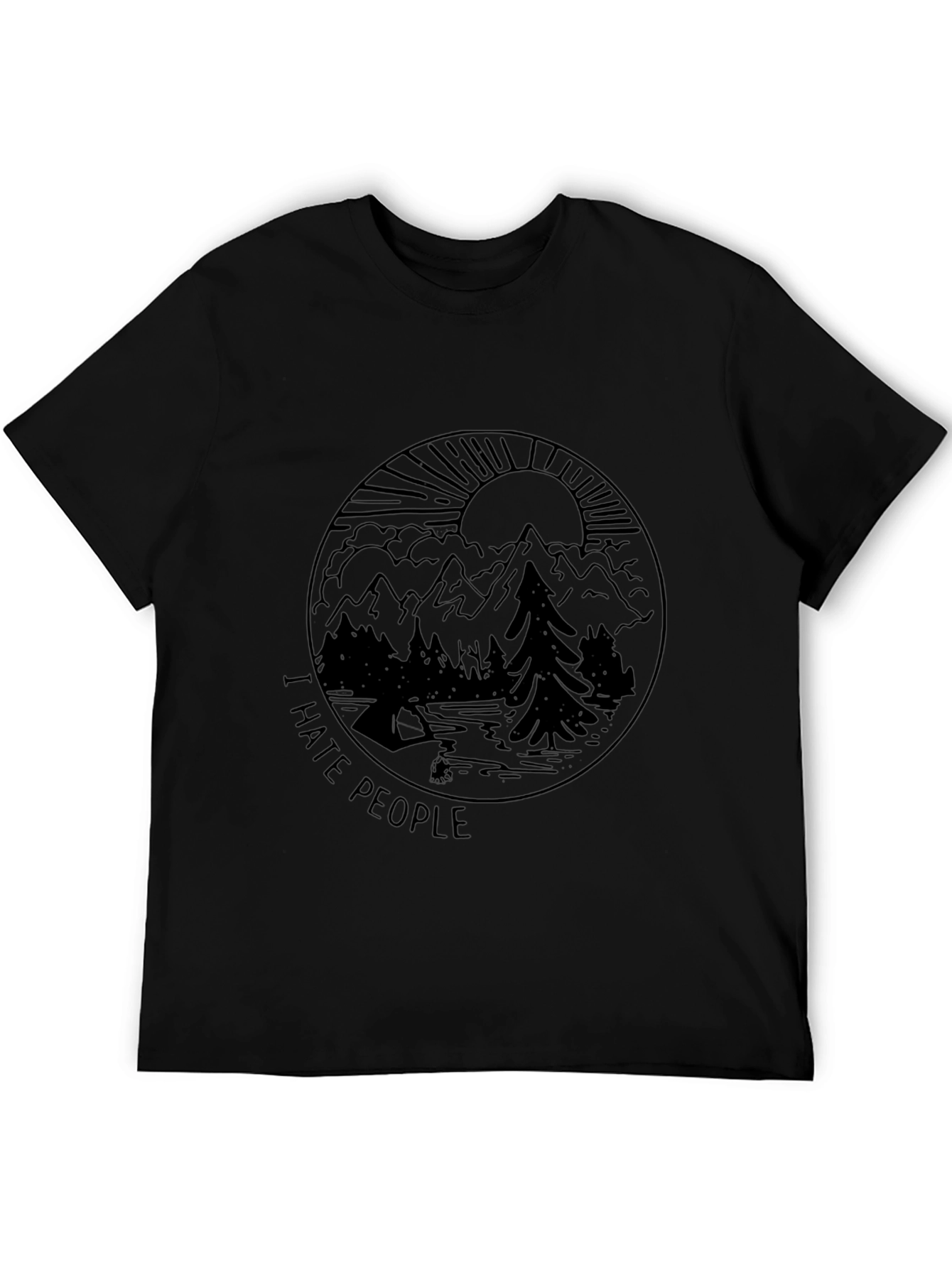 I Hate People Graphic Tee - Nature Camping Shirt