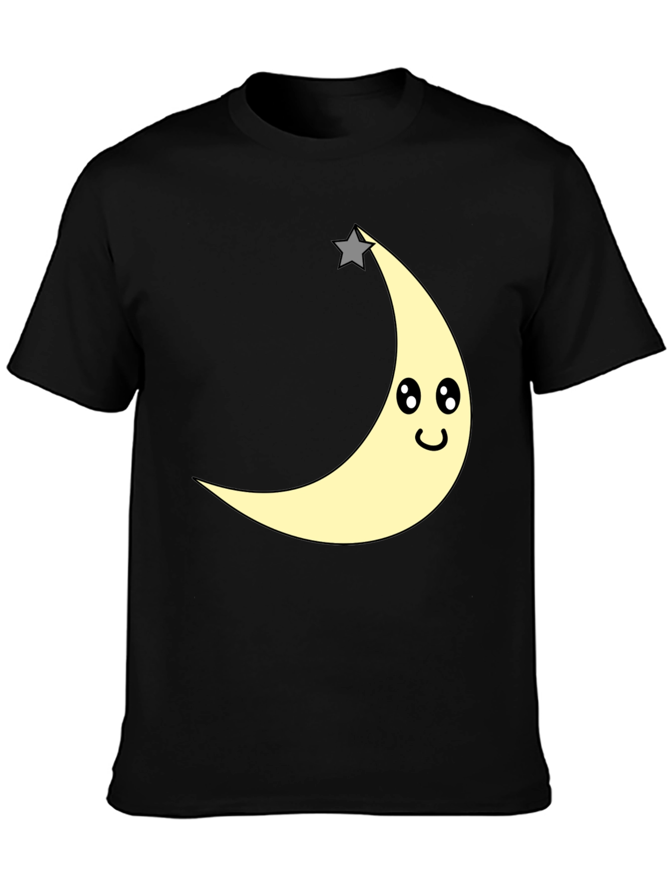 Moon and Star Graphic T-Shirt