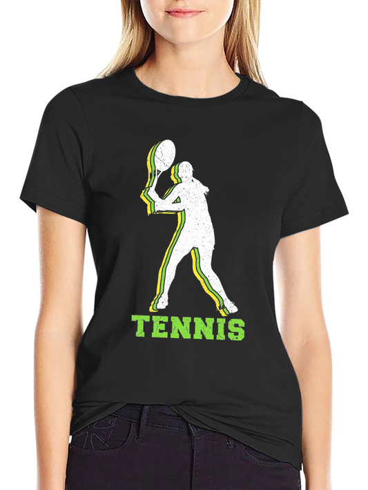Tennis Player Graphic Tee - Stylish Sportswear