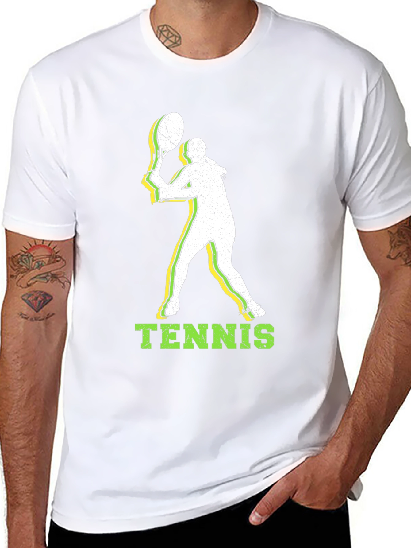 Tennis Player Graphic Tee - Stylish Sportswear