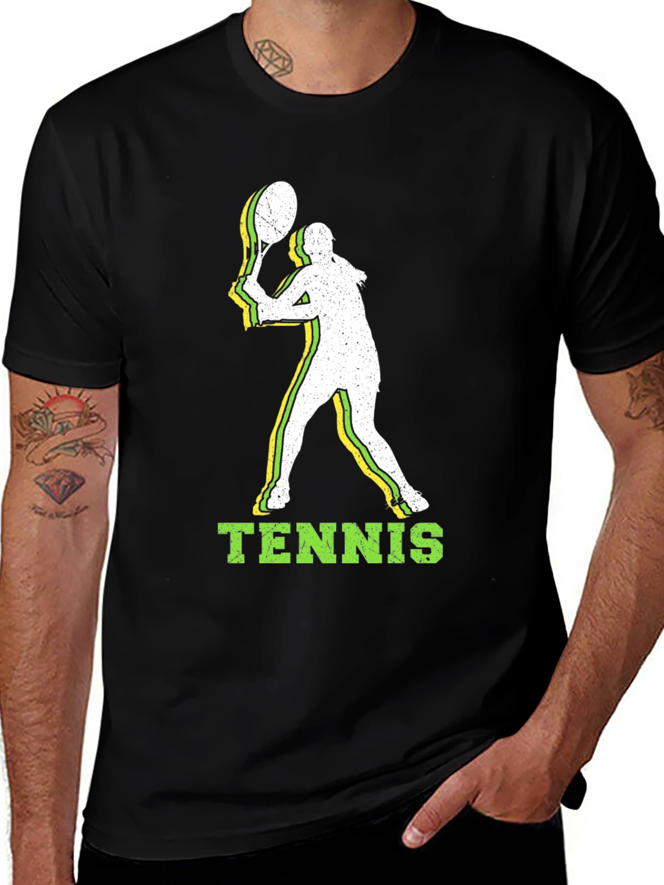 Tennis Player Graphic Tee - Stylish Sportswear