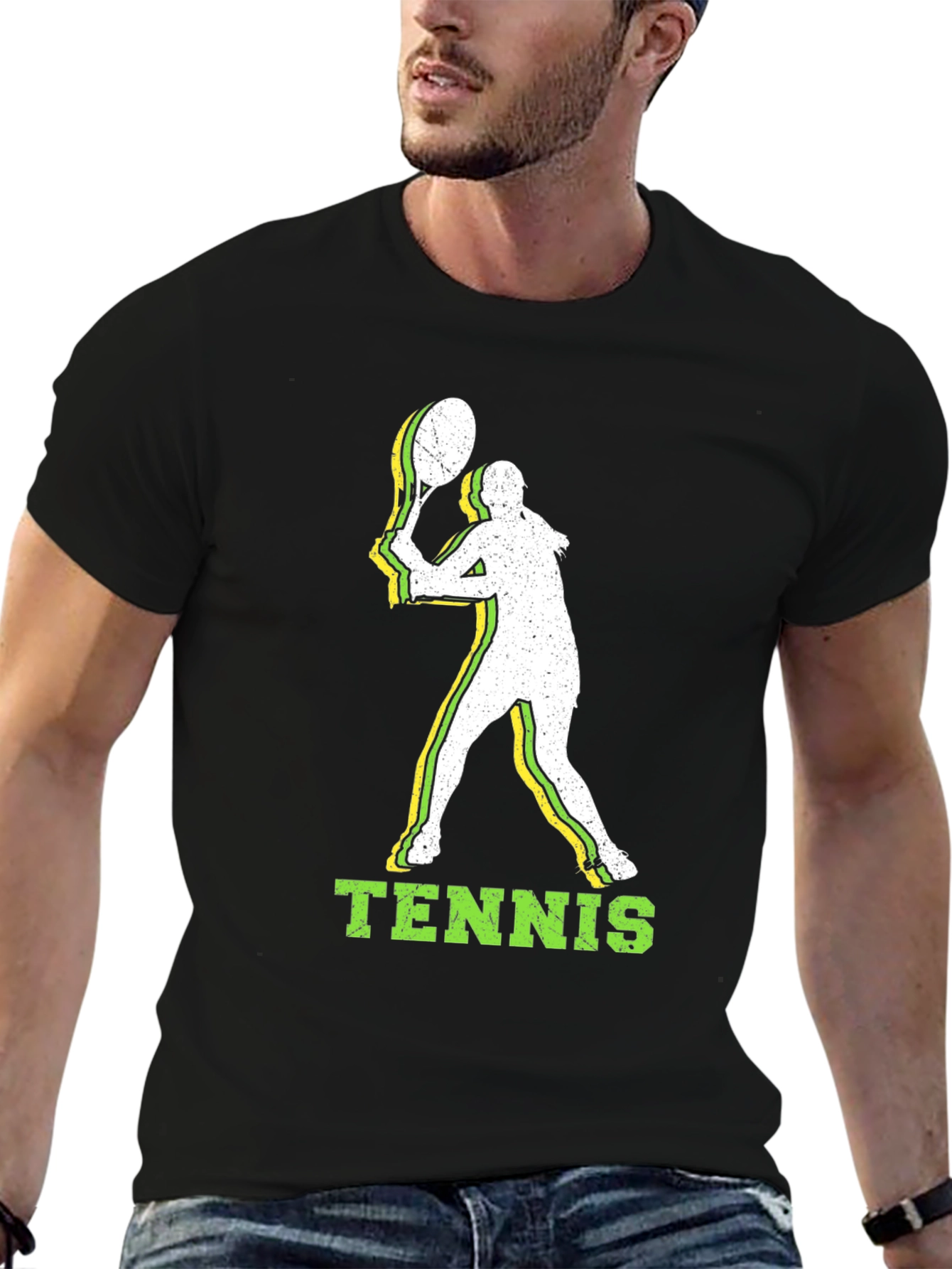 Tennis Player Graphic Tee - Stylish Sportswear
