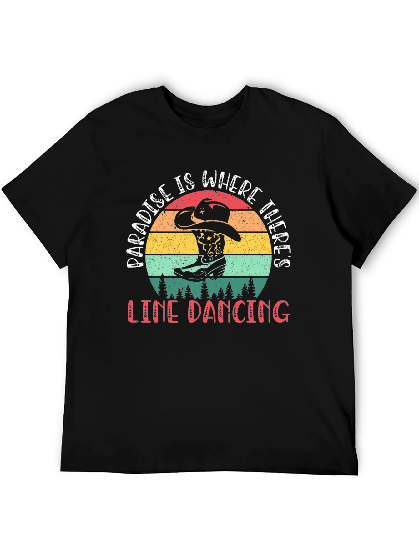 Paradise Line Dancing Graphic Tee