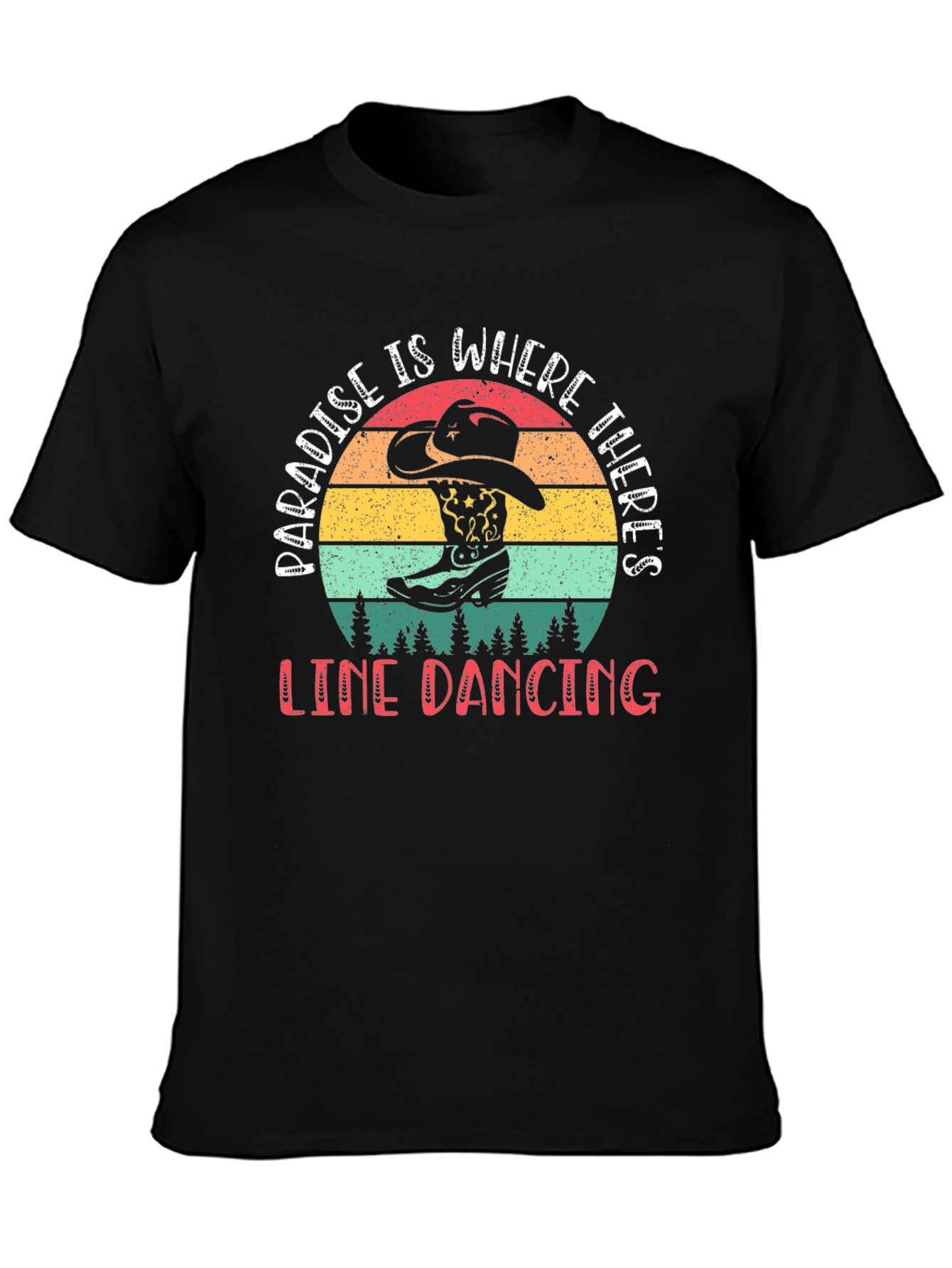Paradise Line Dancing Graphic Tee