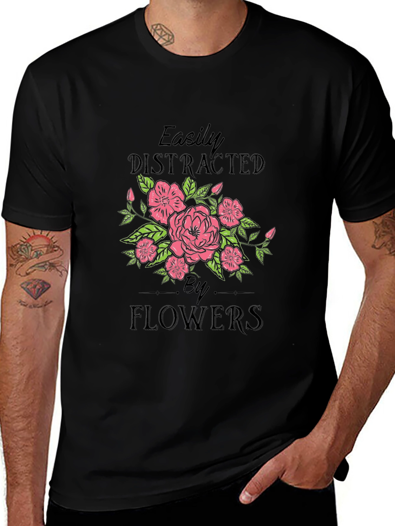 Easily Distracted by Flowers T-Shirt