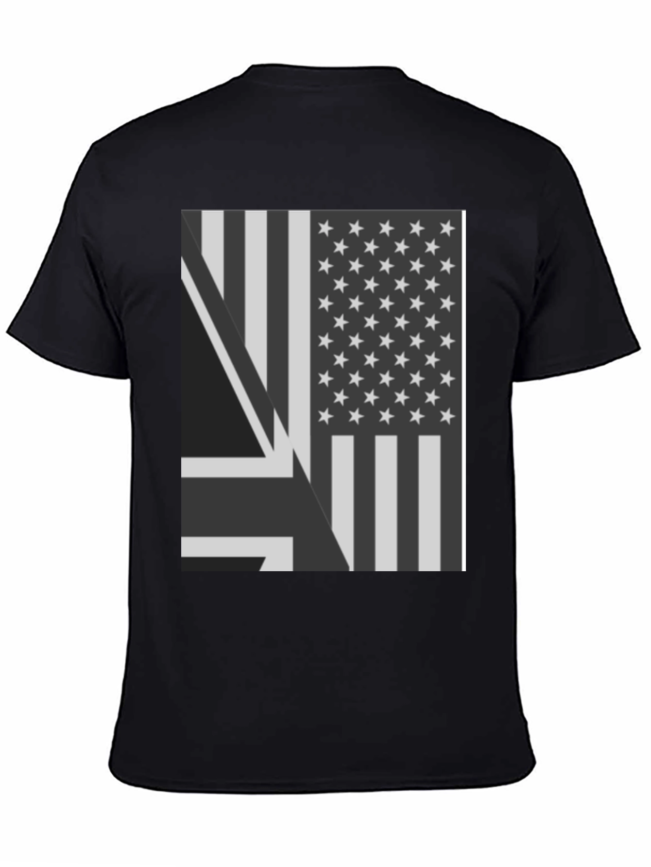 USA UK Flag Graphic T-Shirt