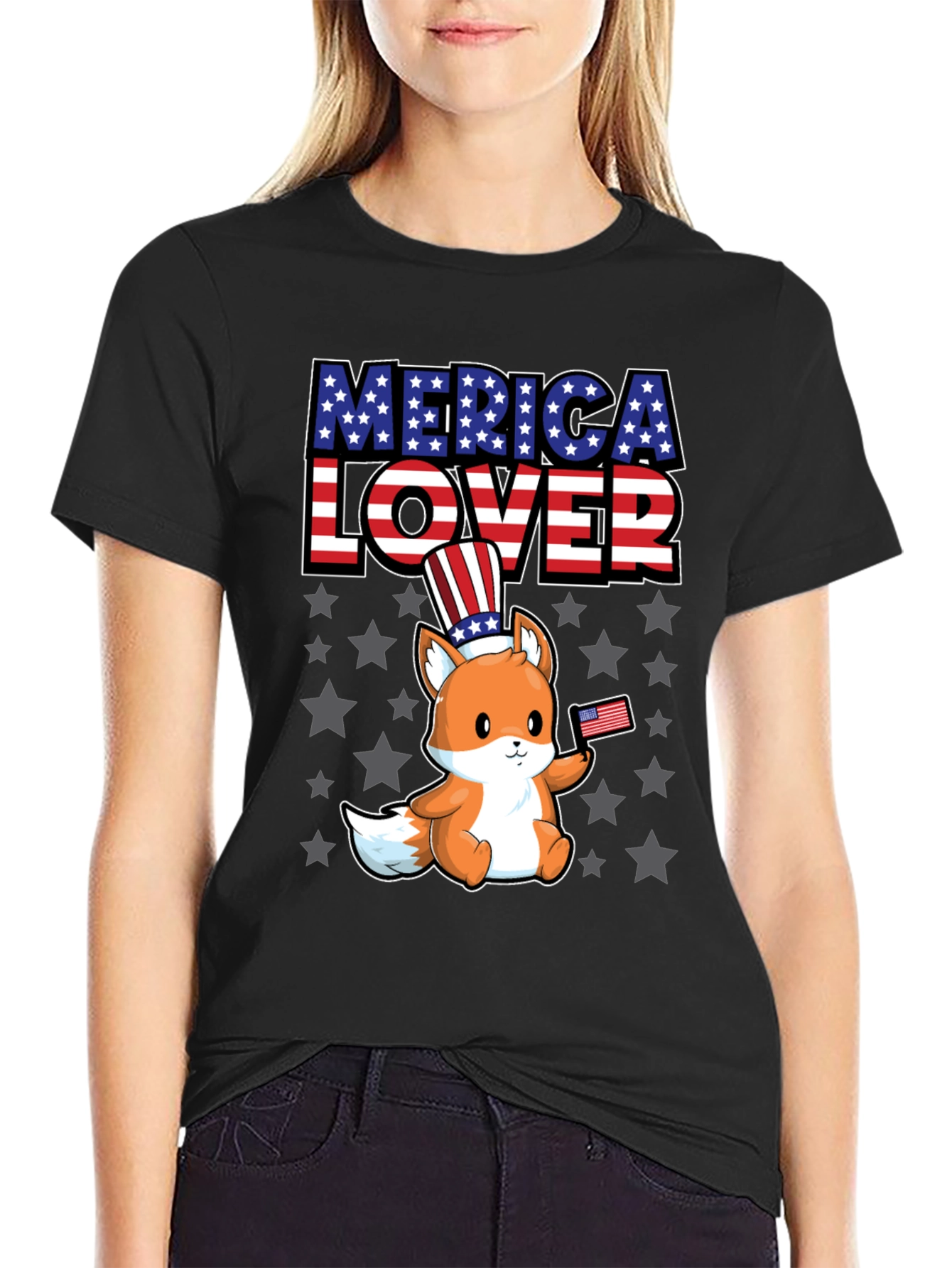 Merica Lover Fox T-Shirt
