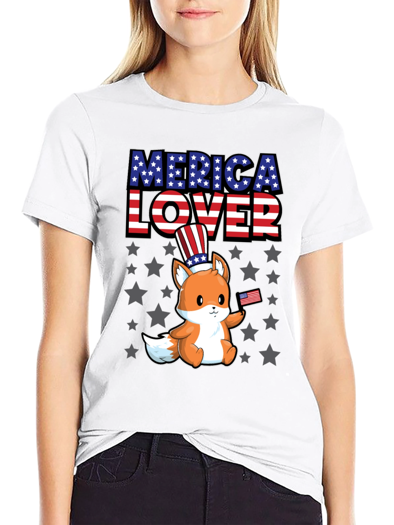 Merica Lover Fox T-Shirt