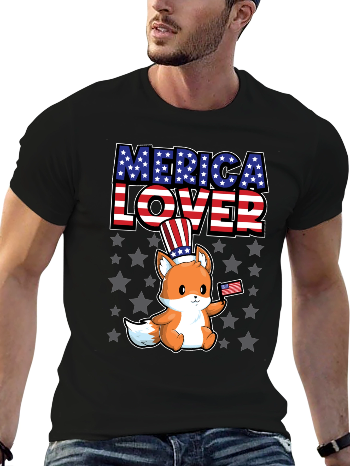 Merica Lover Fox T-Shirt