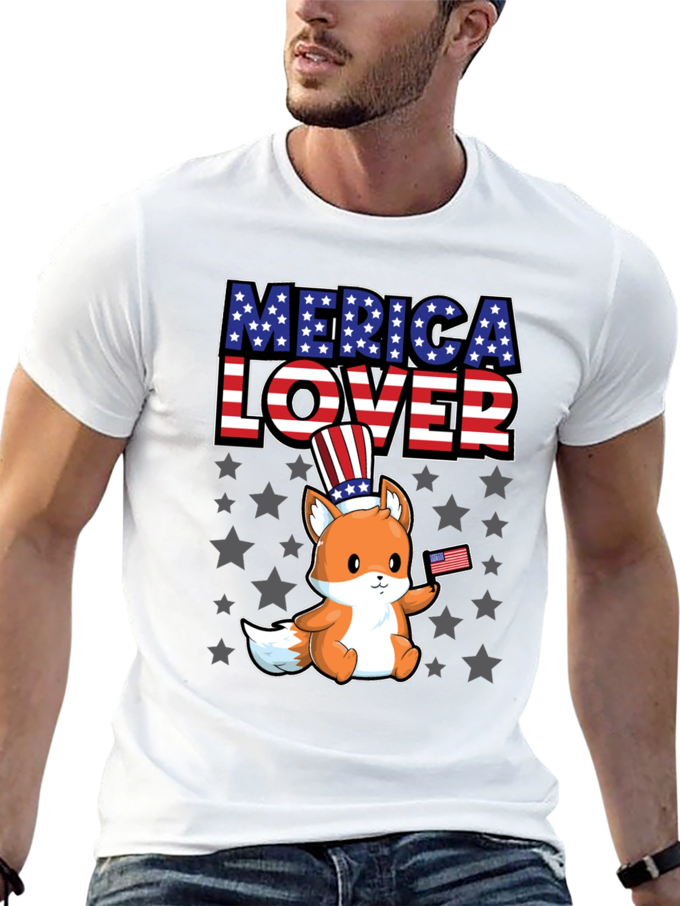 Merica Lover Fox T-Shirt