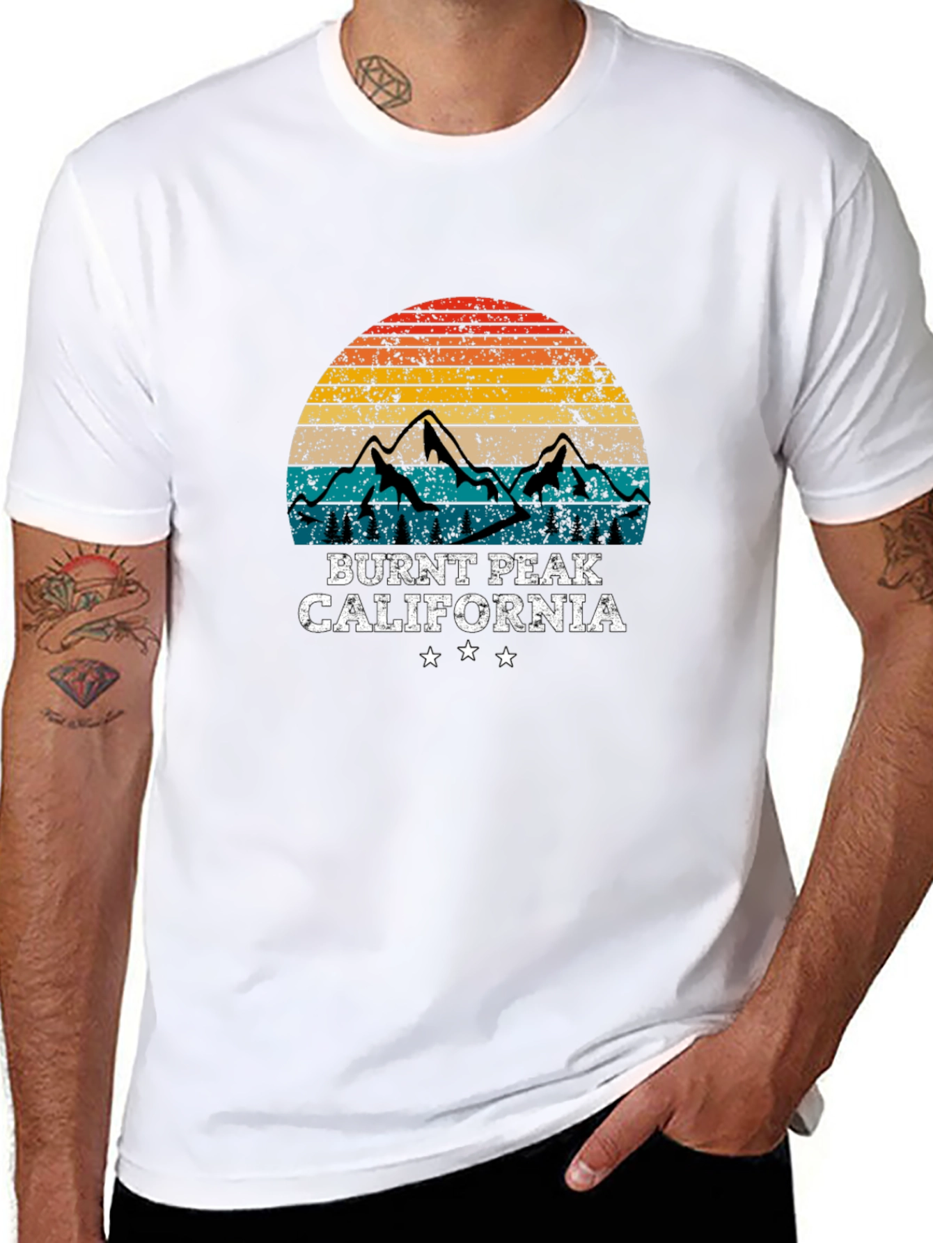 Burnt Peak California Retro Graphic Tee
