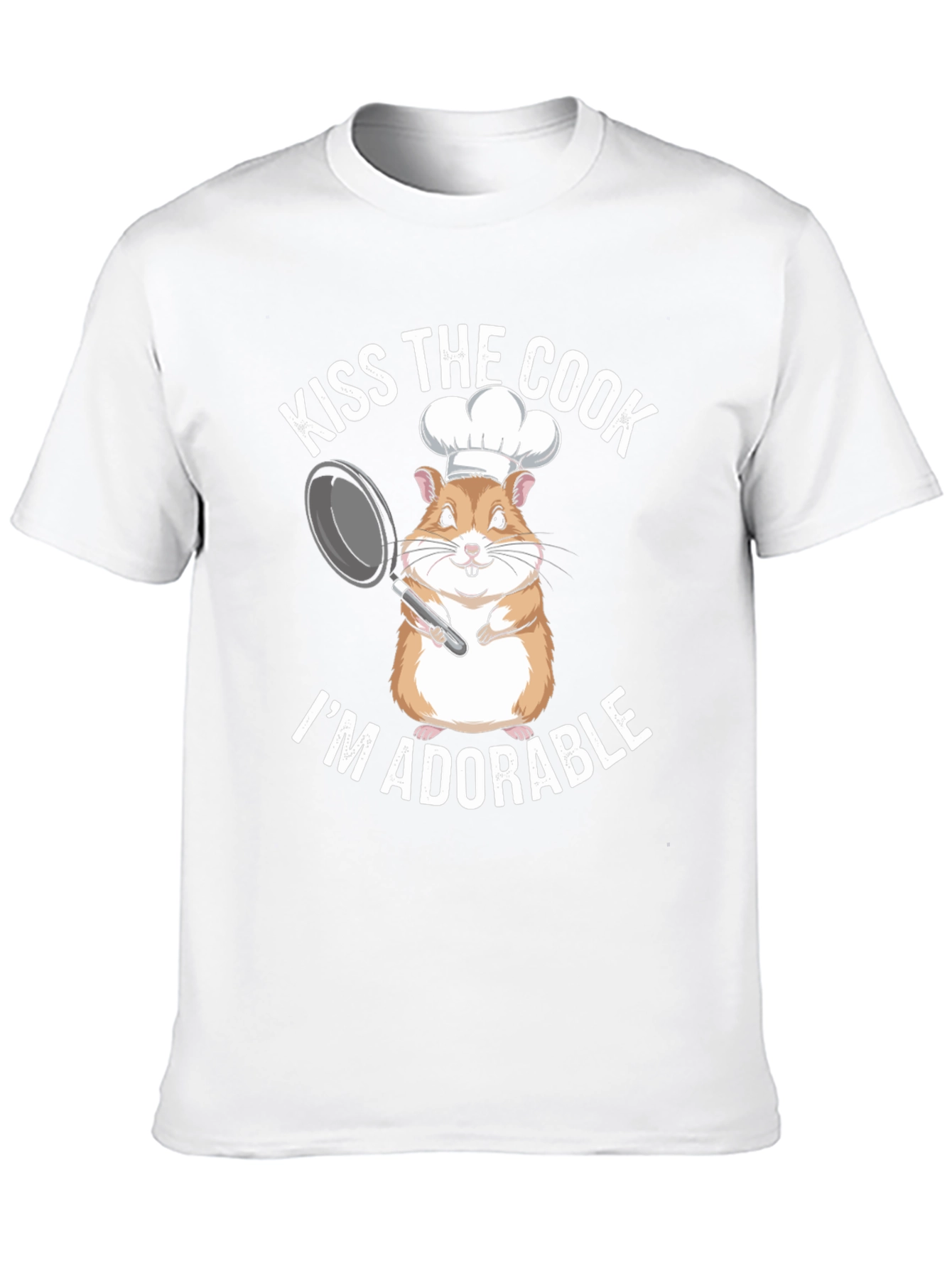 Kiss the Cook T-Shirt - Adorable Hamster Chef