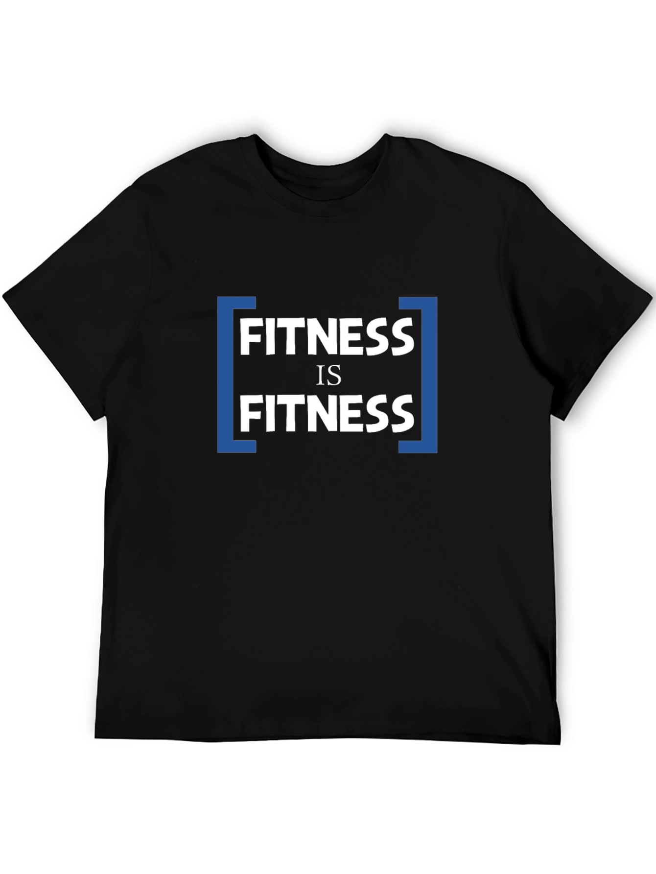Fitness is Fitness Graphic T-Shirt - Black