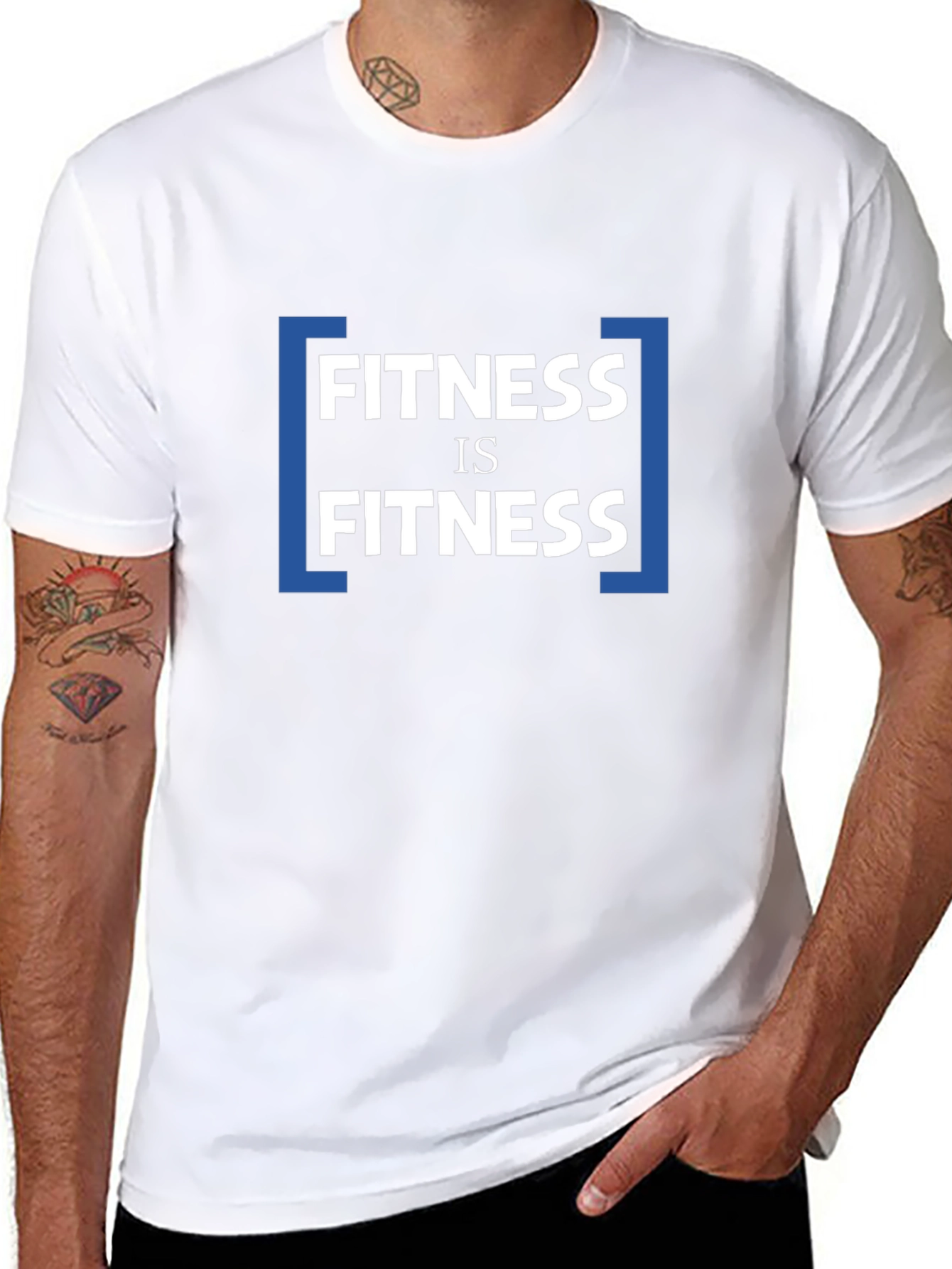 Fitness is Fitness Graphic T-Shirt - Black
