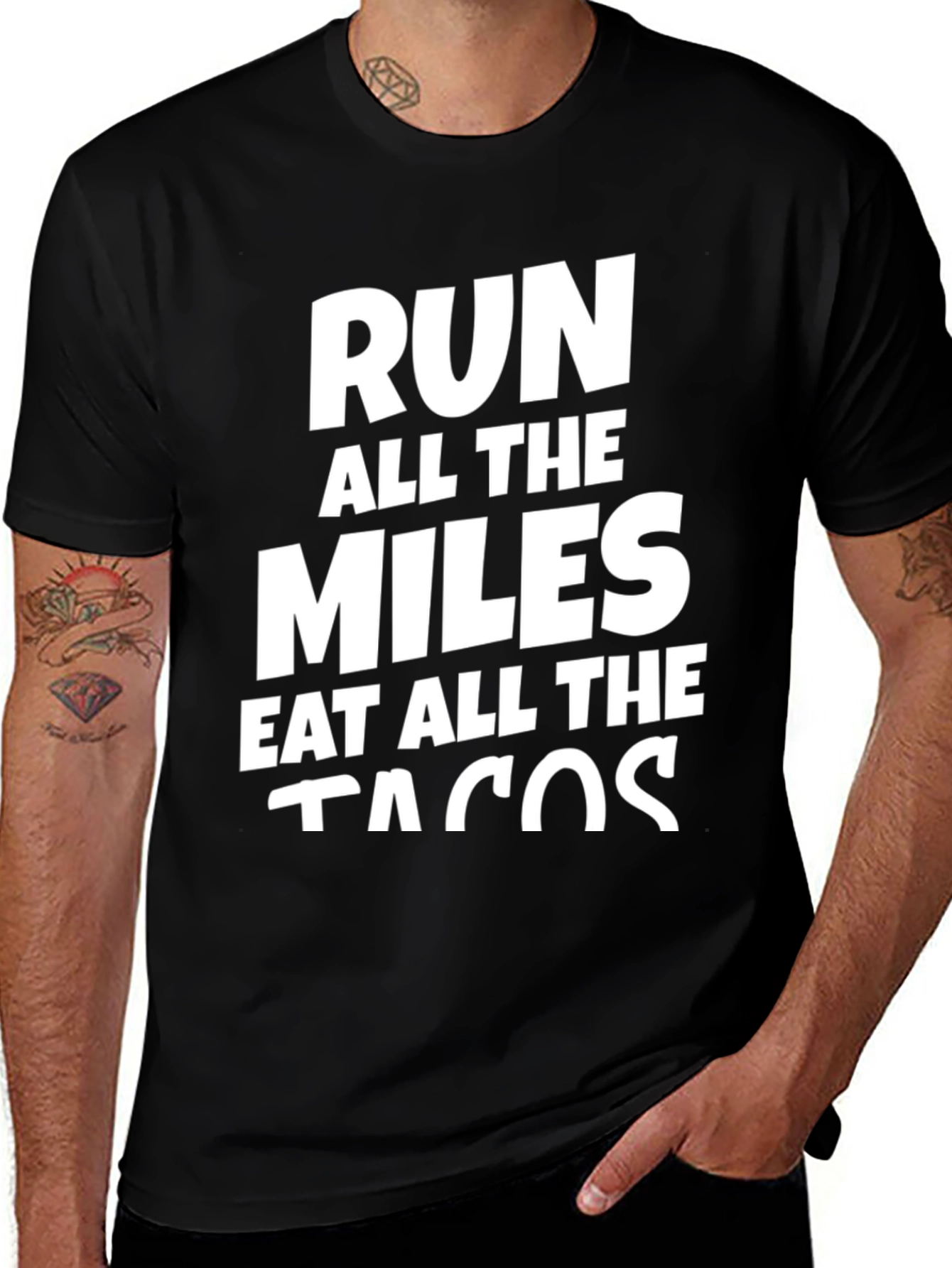 Run All The Miles Eat All The Tacos Tee