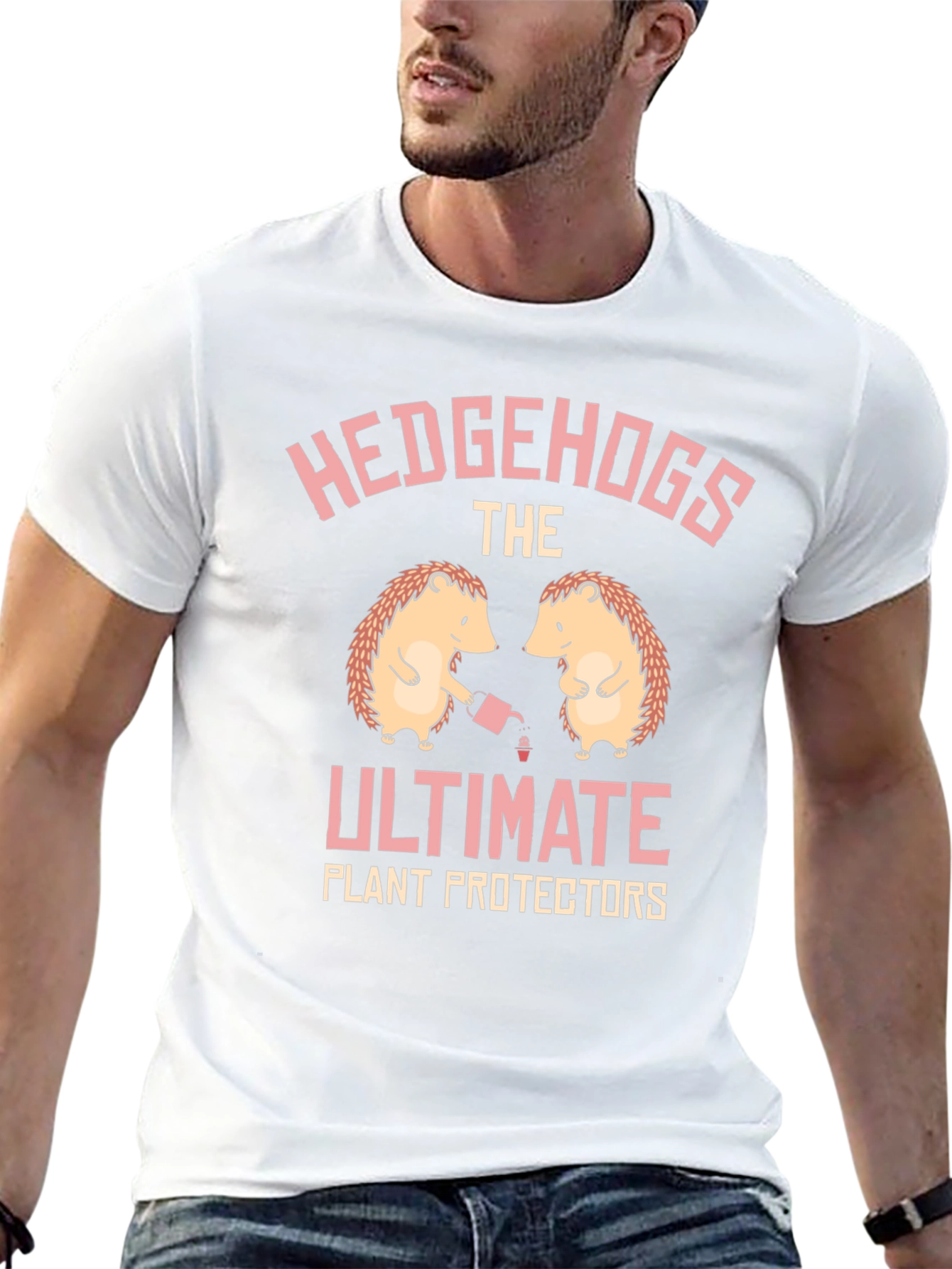 Hedgehog Plant Protector Graphic Tee