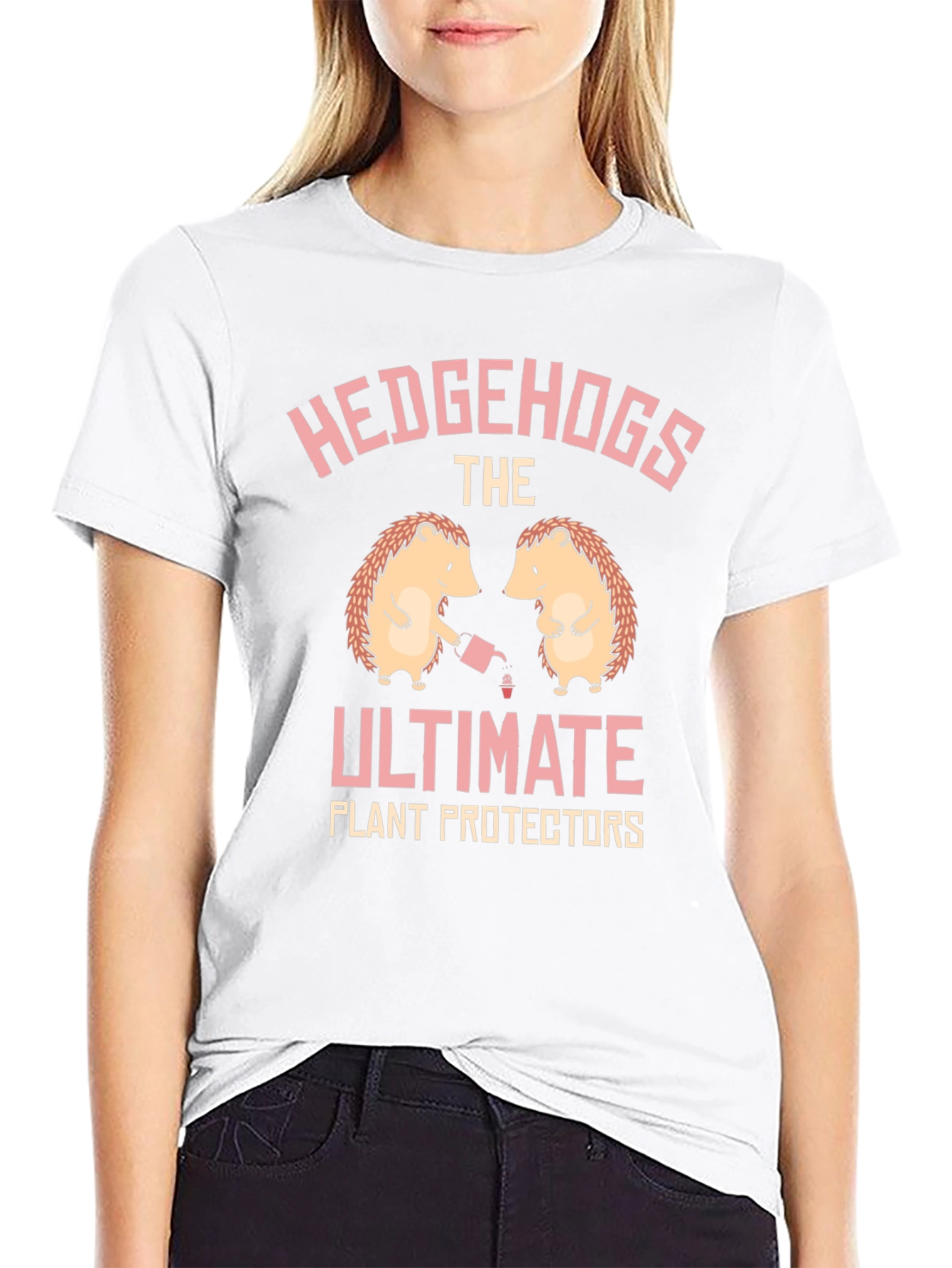 Hedgehog Plant Protector Graphic Tee