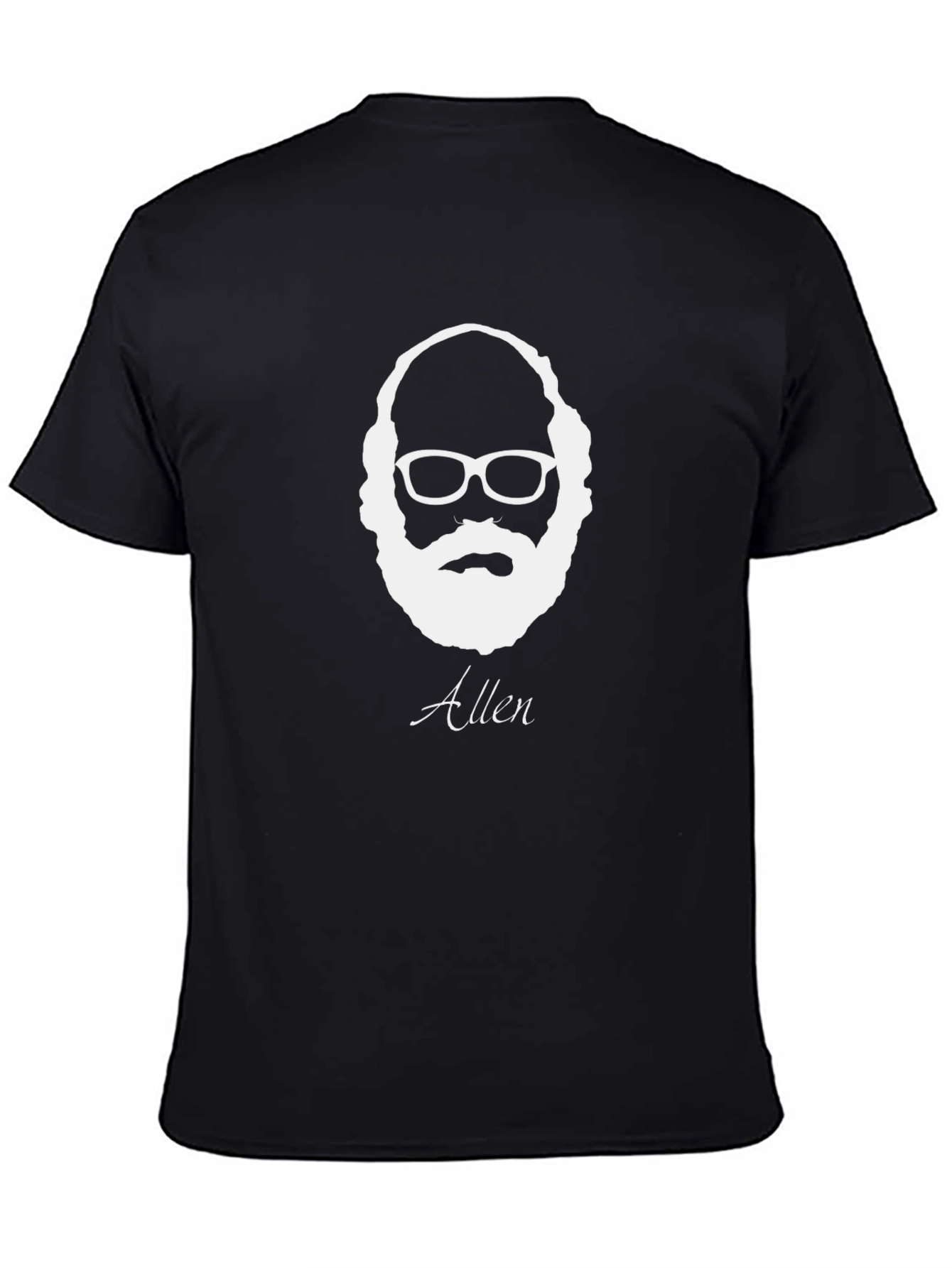 Allen Portrait Graphic T-Shirt - Black