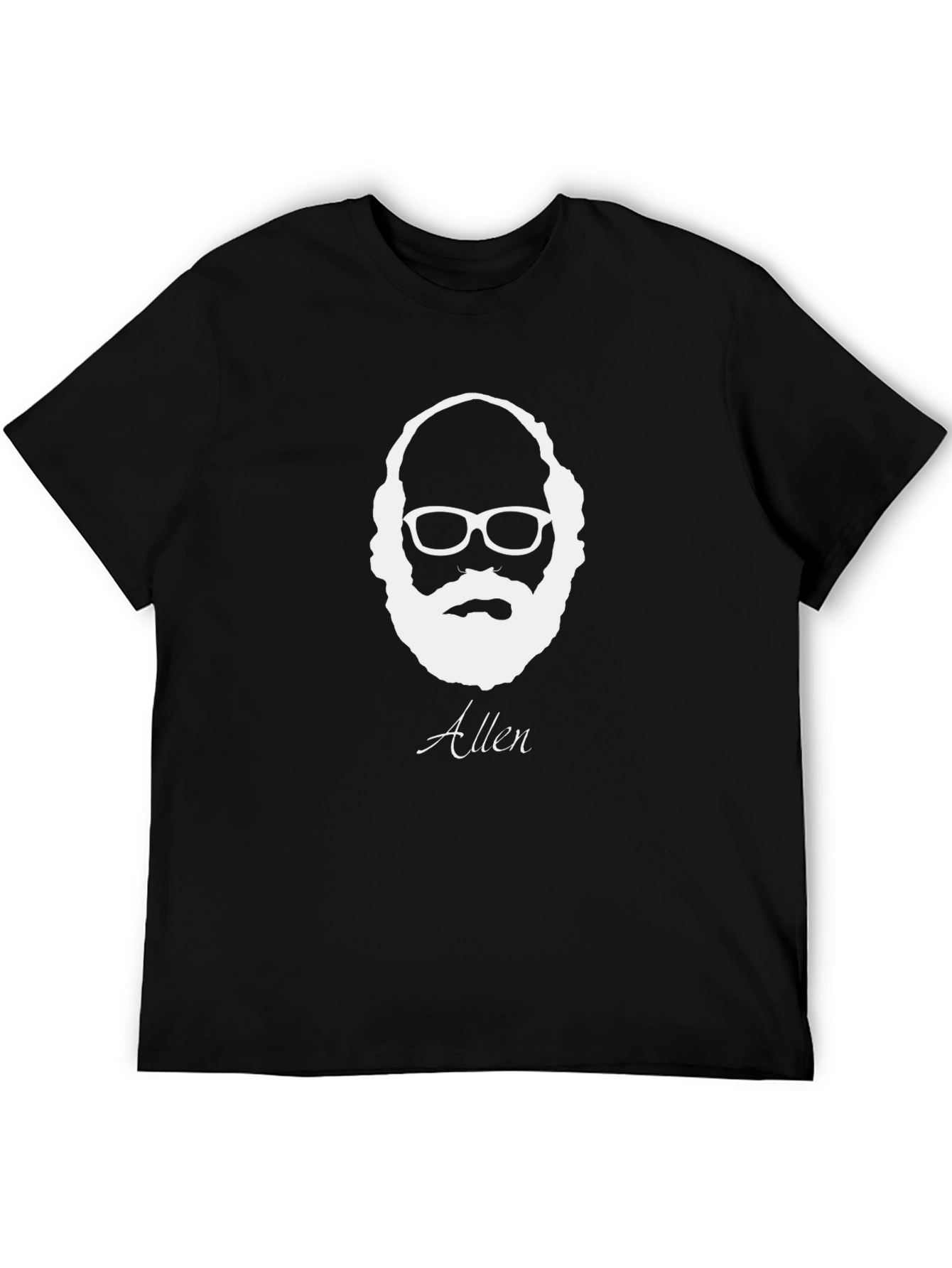 Allen Portrait Graphic T-Shirt - Black
