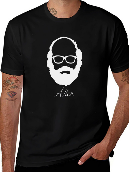 Allen Portrait Graphic T-Shirt - Black