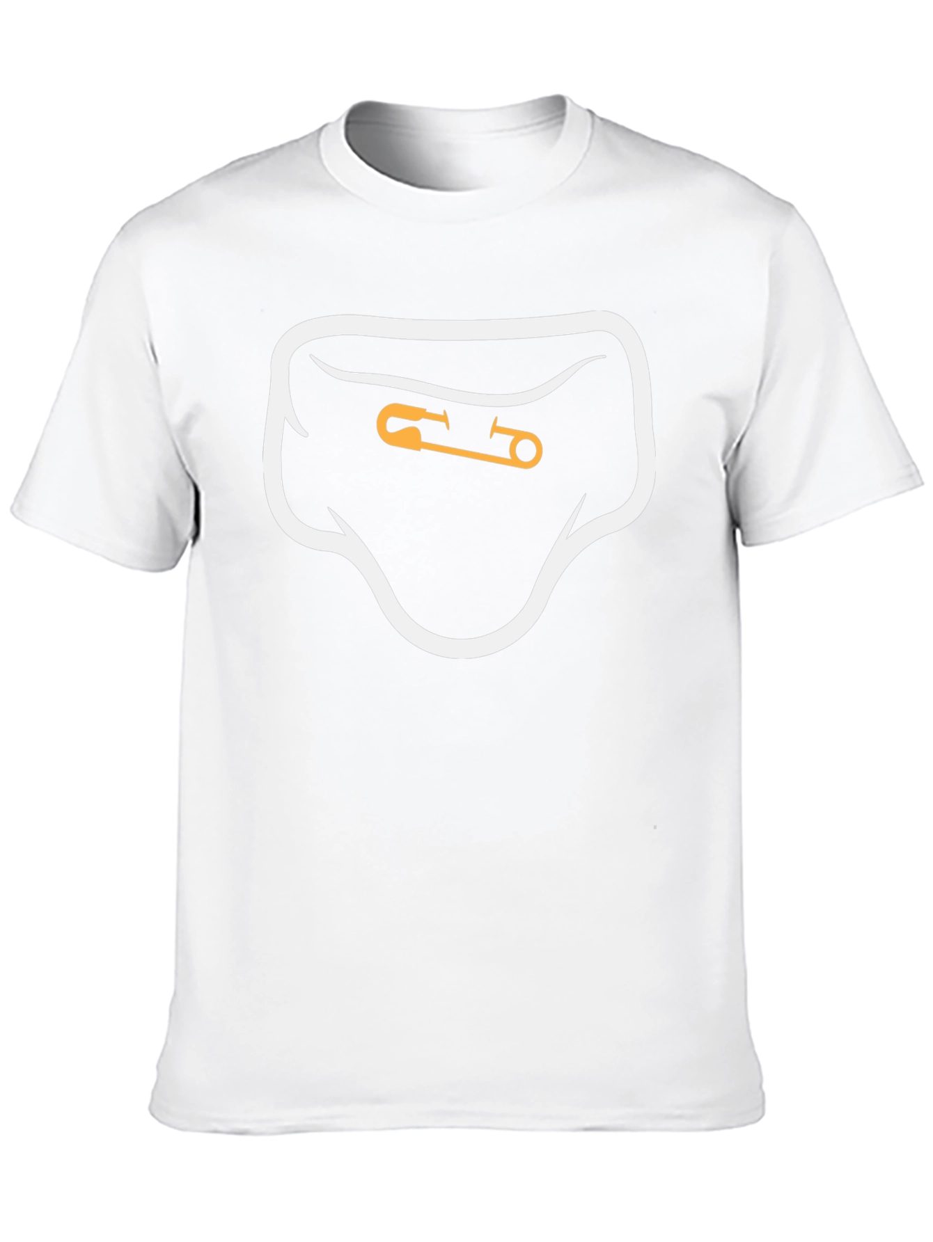 Diaper Pin Graphic Tee - Black