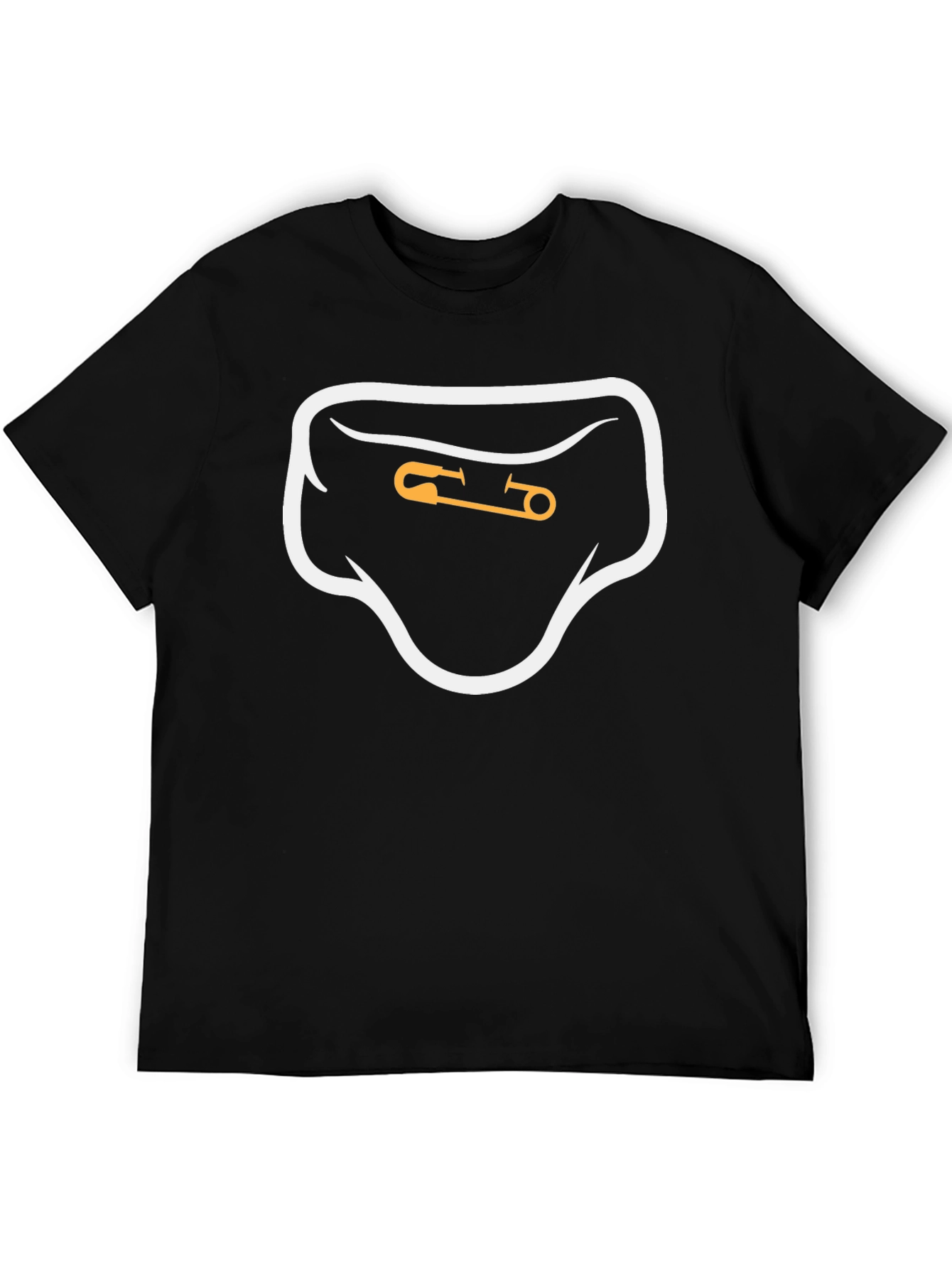 Diaper Pin Graphic Tee - Black