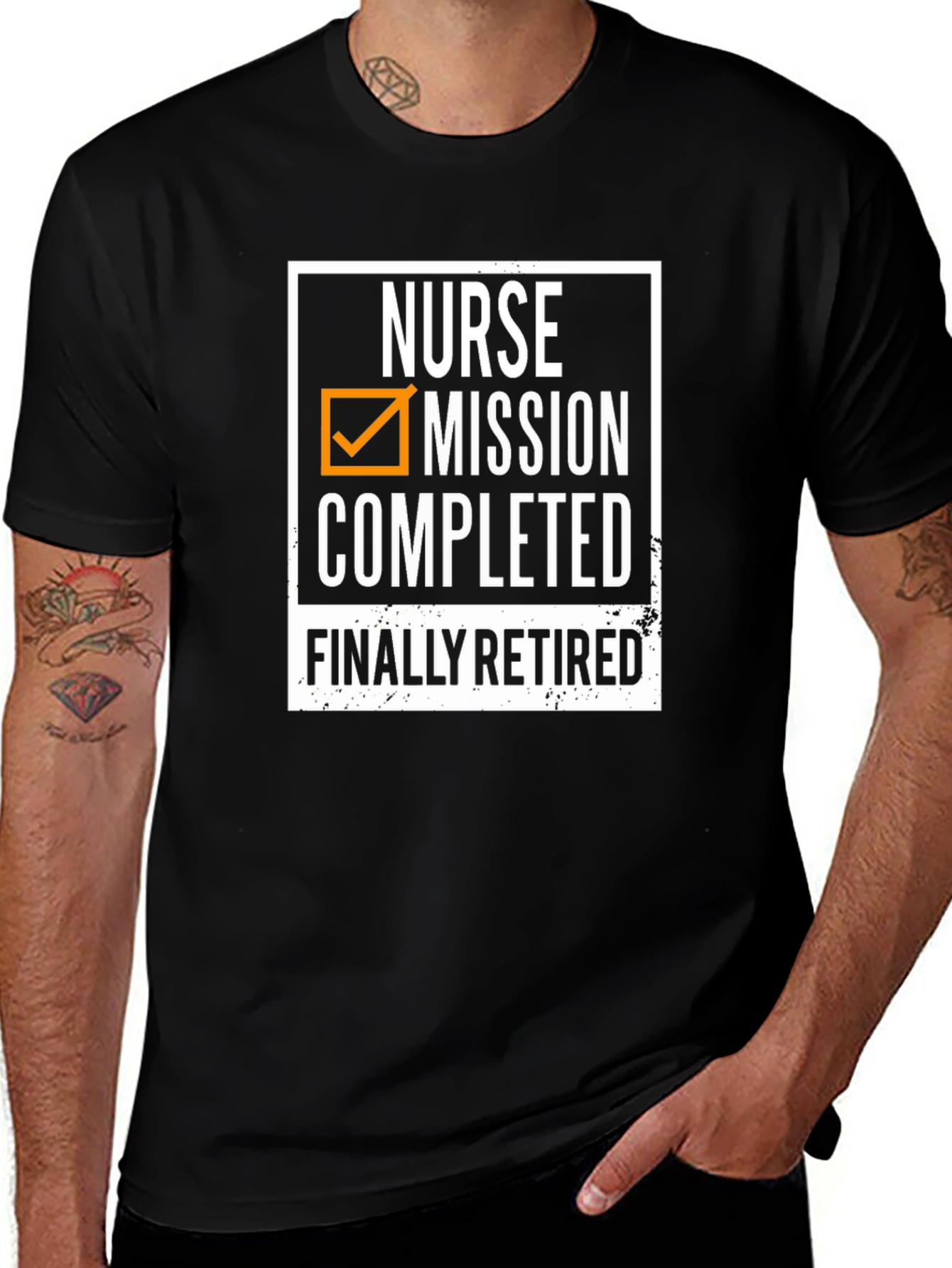 Nurse Retirement T-Shirt: Mission Completed Finally Retired