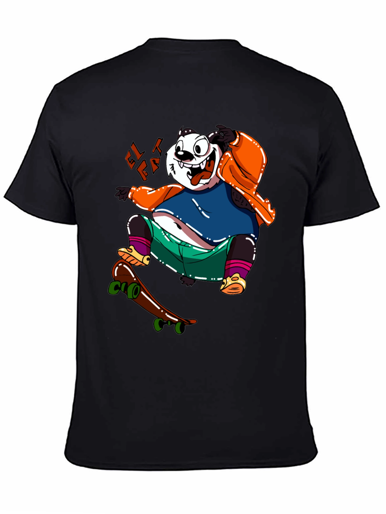 Skateboarding Panda Graphic Tee - Cool & Casual