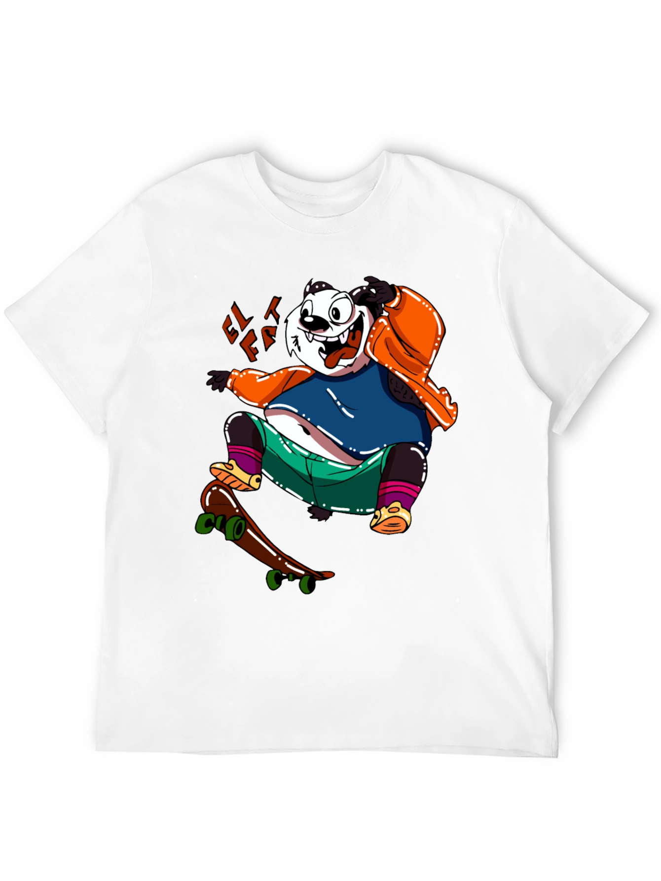 Skateboarding Panda Graphic Tee - Cool & Casual