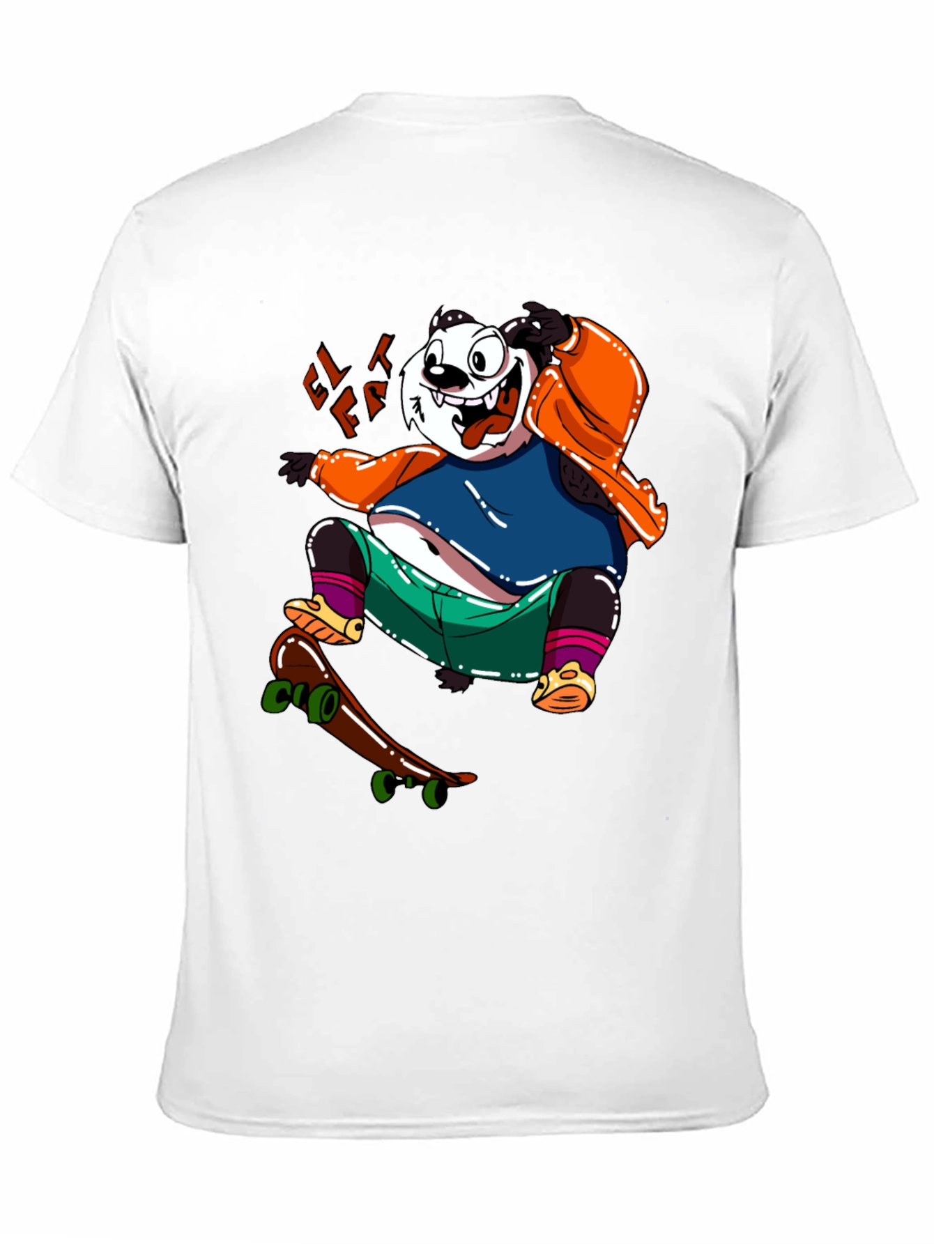 Skateboarding Panda Graphic Tee - Cool & Casual