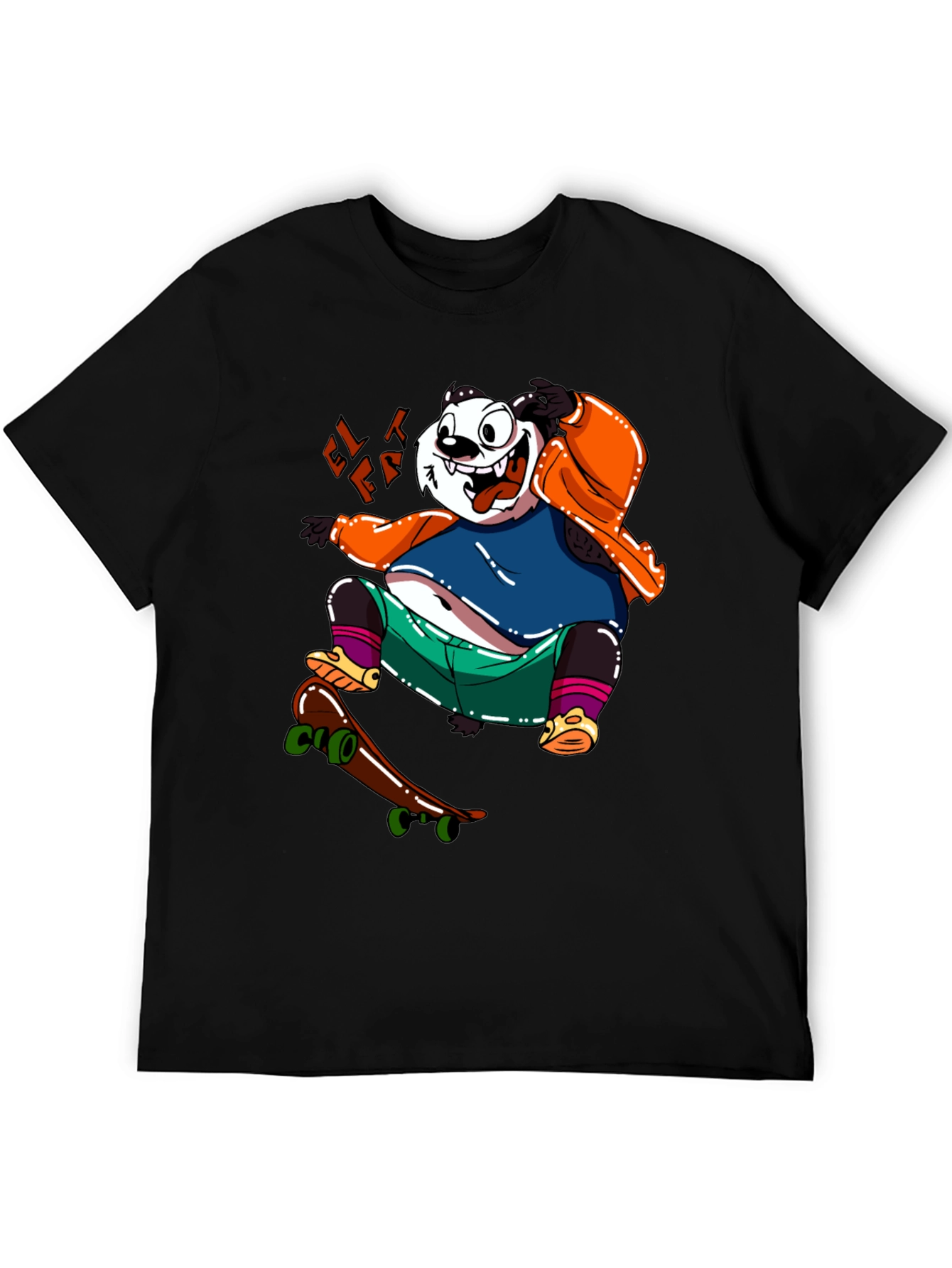 Skateboarding Panda Graphic Tee - Cool & Casual