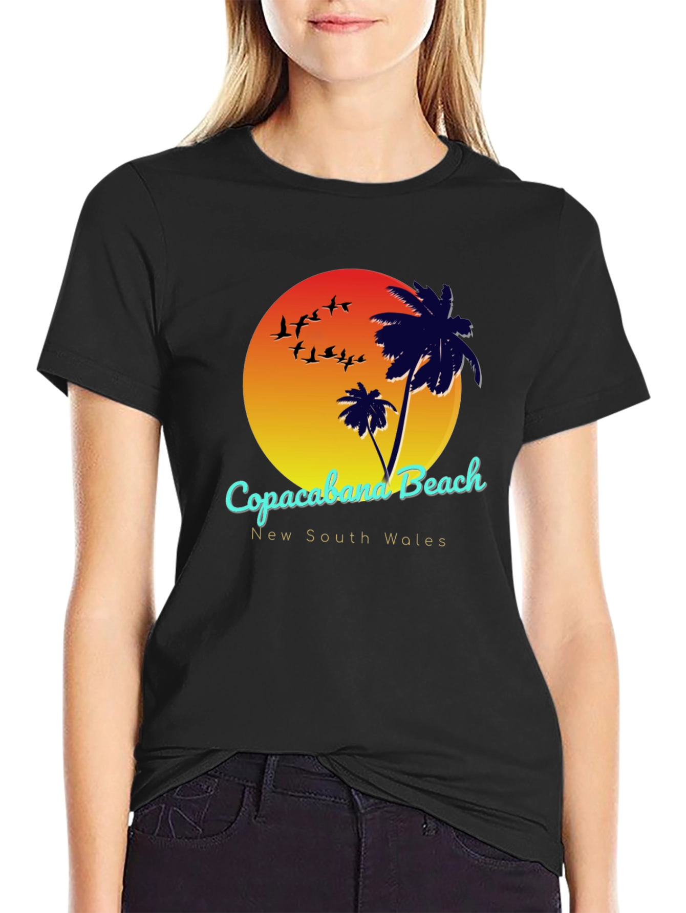 Copacabana Beach New South Wales Graphic T-Shirt