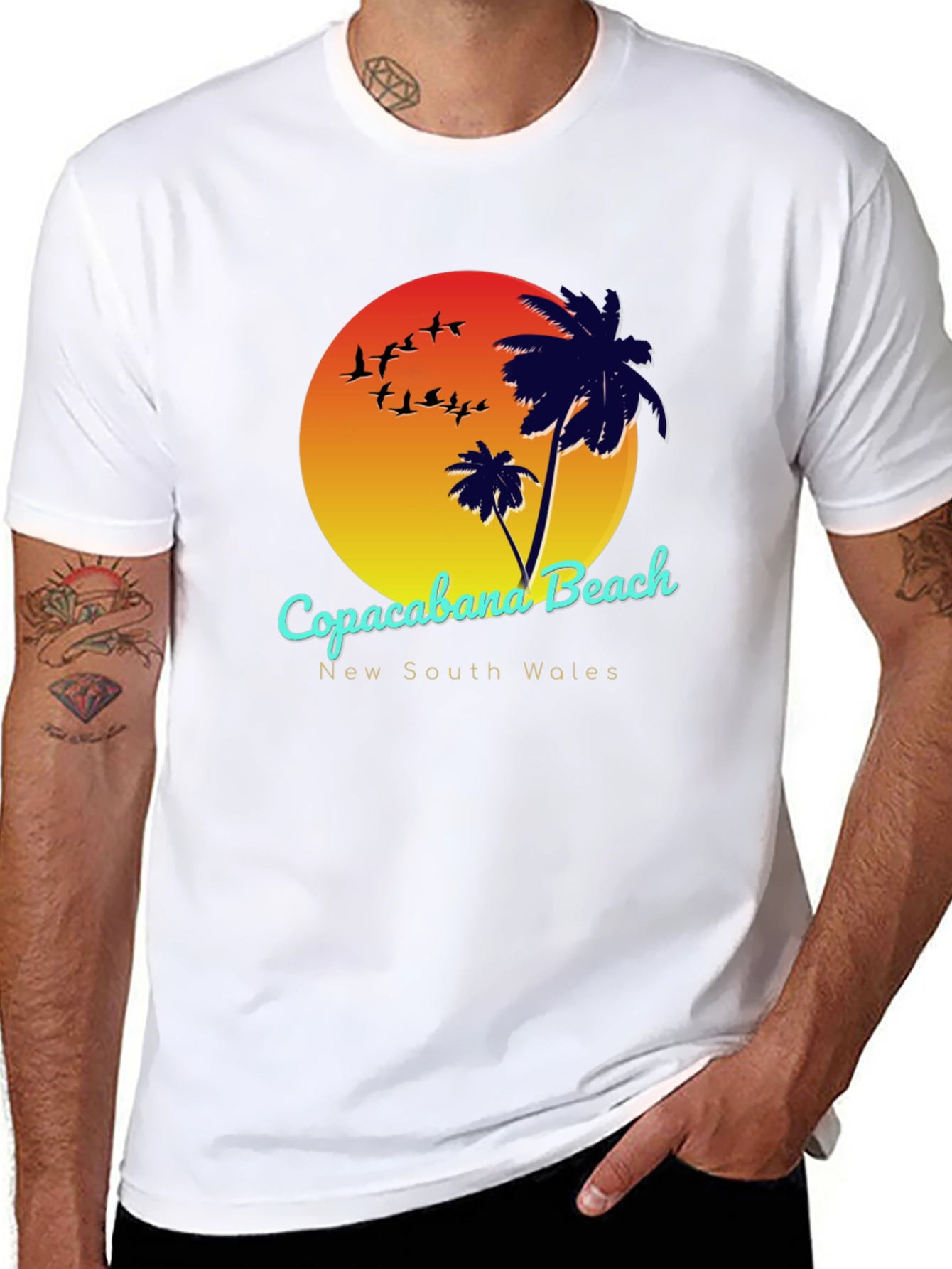 Copacabana Beach New South Wales Graphic T-Shirt